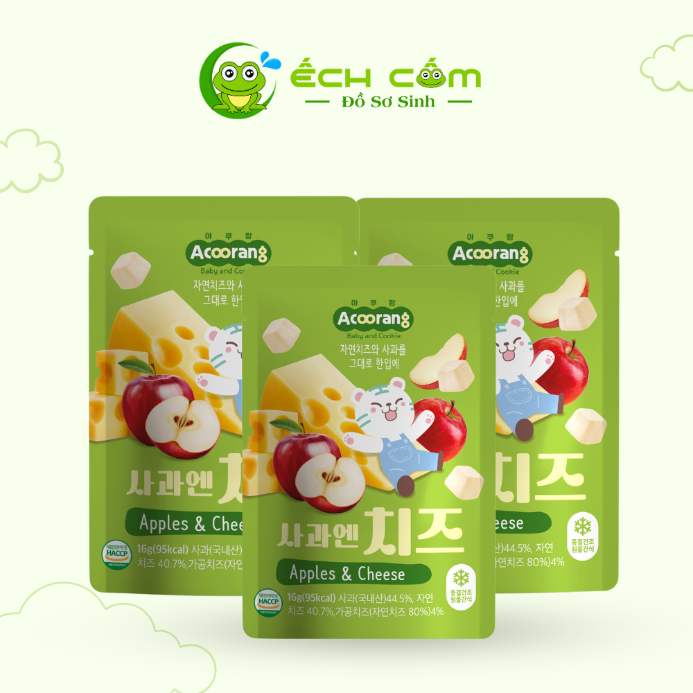 Phô mai sấy lạnh  Acoorang Vị táo