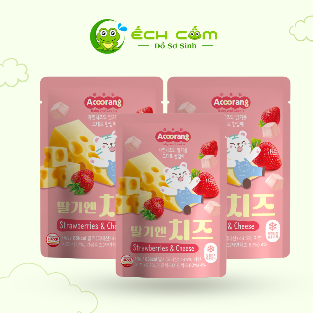 Phô mai sấy lạnh  Acoorang Vị dâu