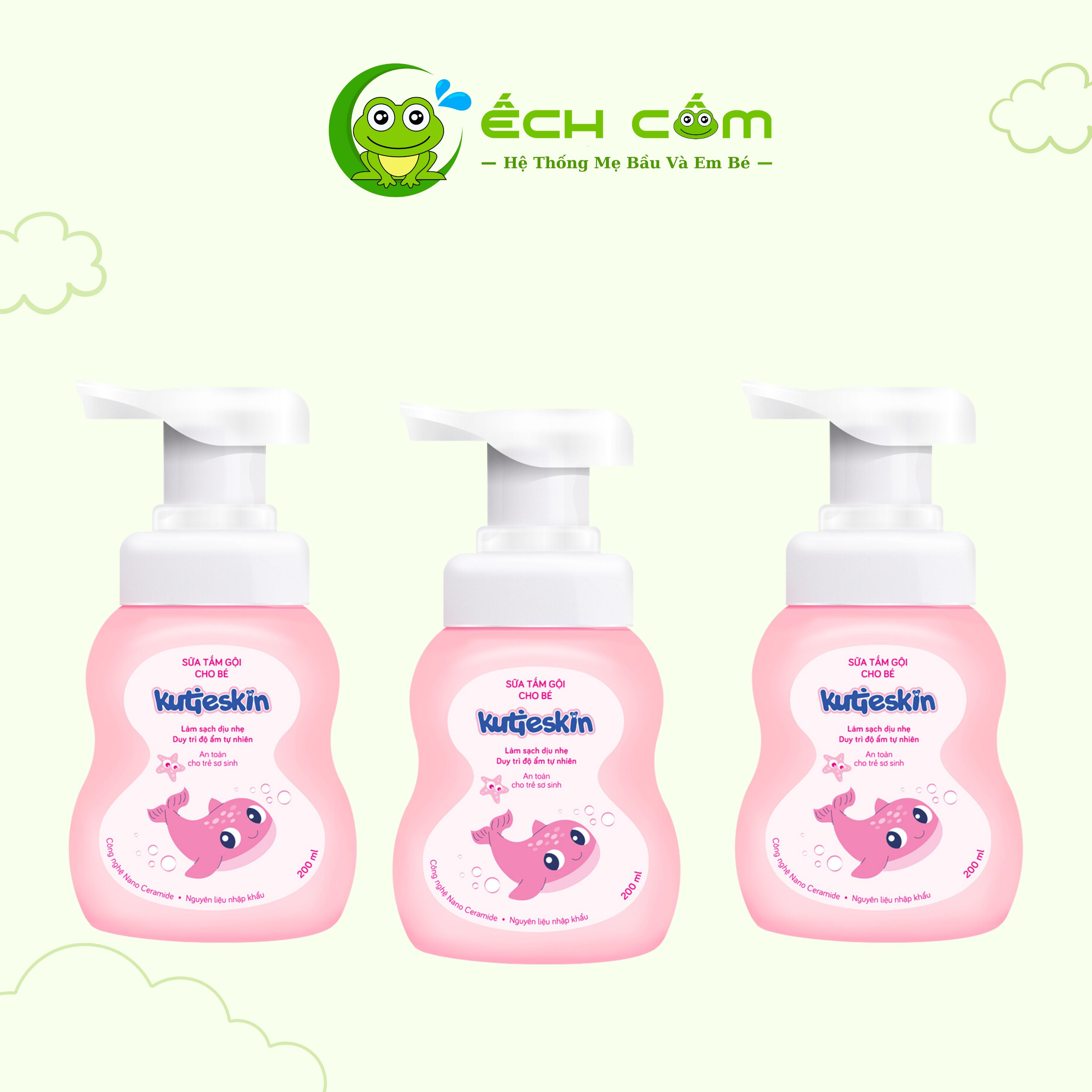 Sữa Tắm Gội Cho Bé Kutieskin