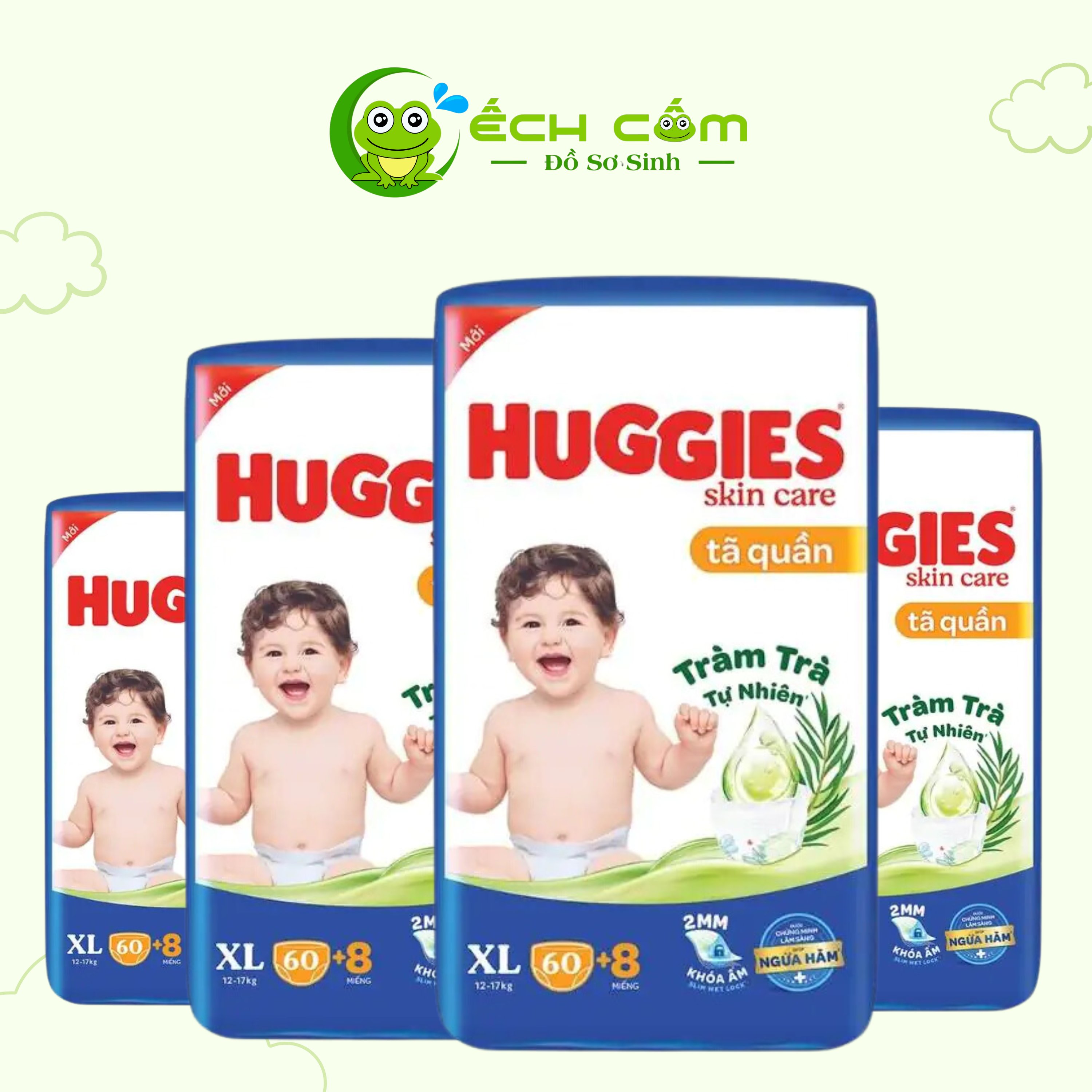 Bỉm Huggies  Skin Care  Quần XL58*3