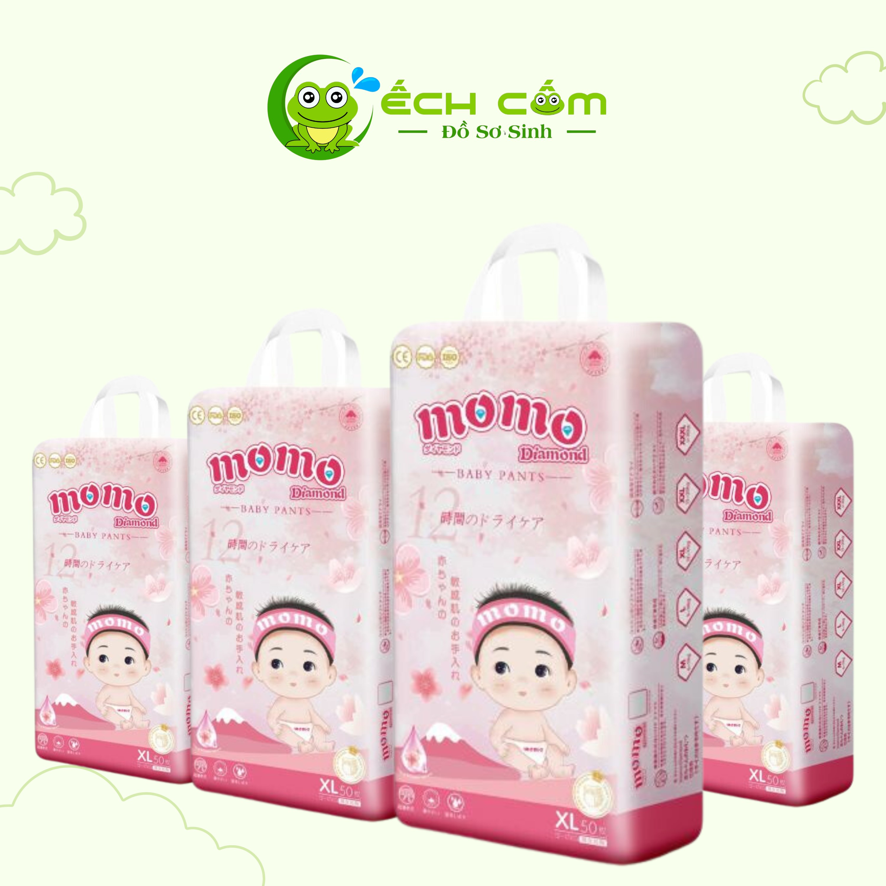 Bỉm MOMO Diamond Size XL Quần