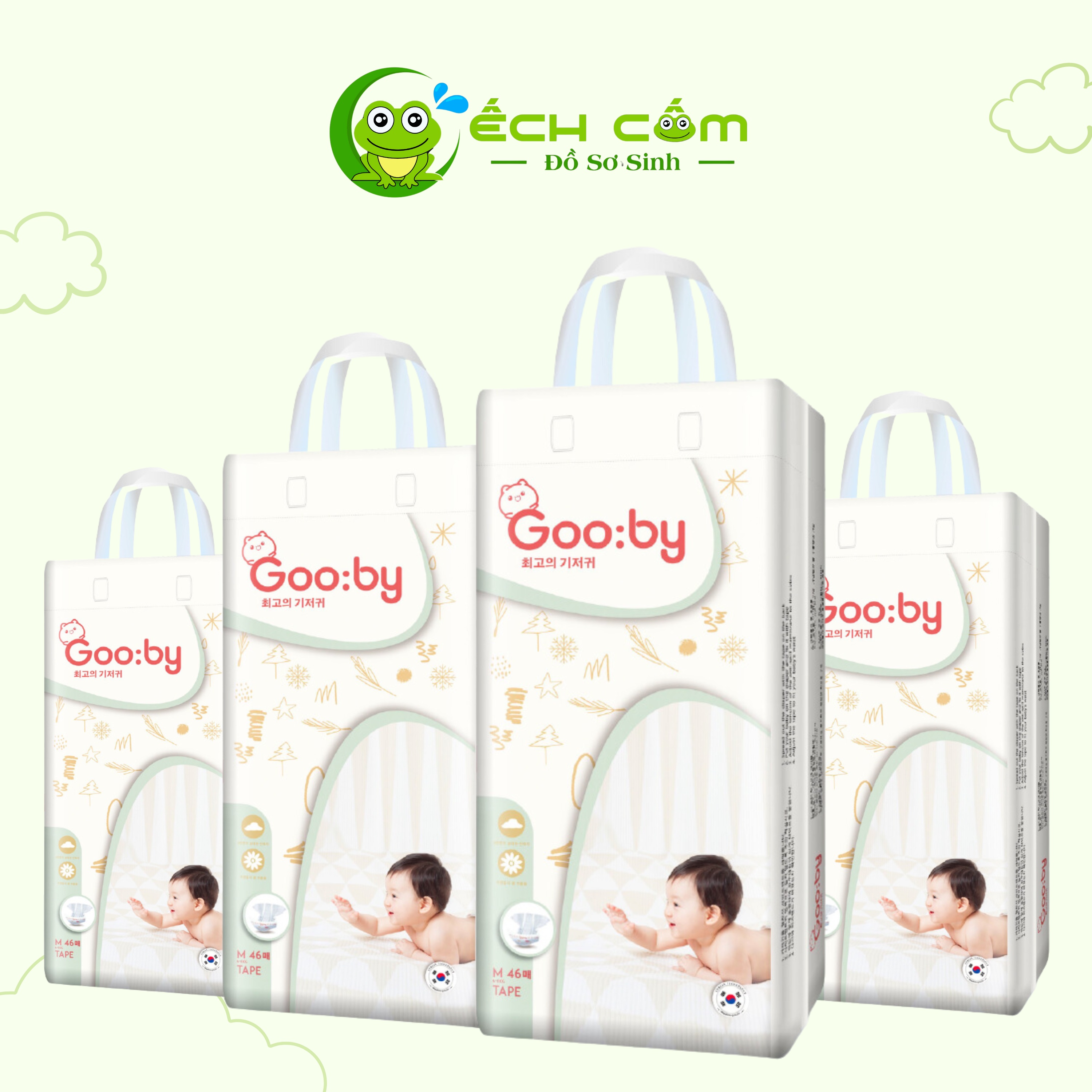 Bỉm Goo By Size M Dán