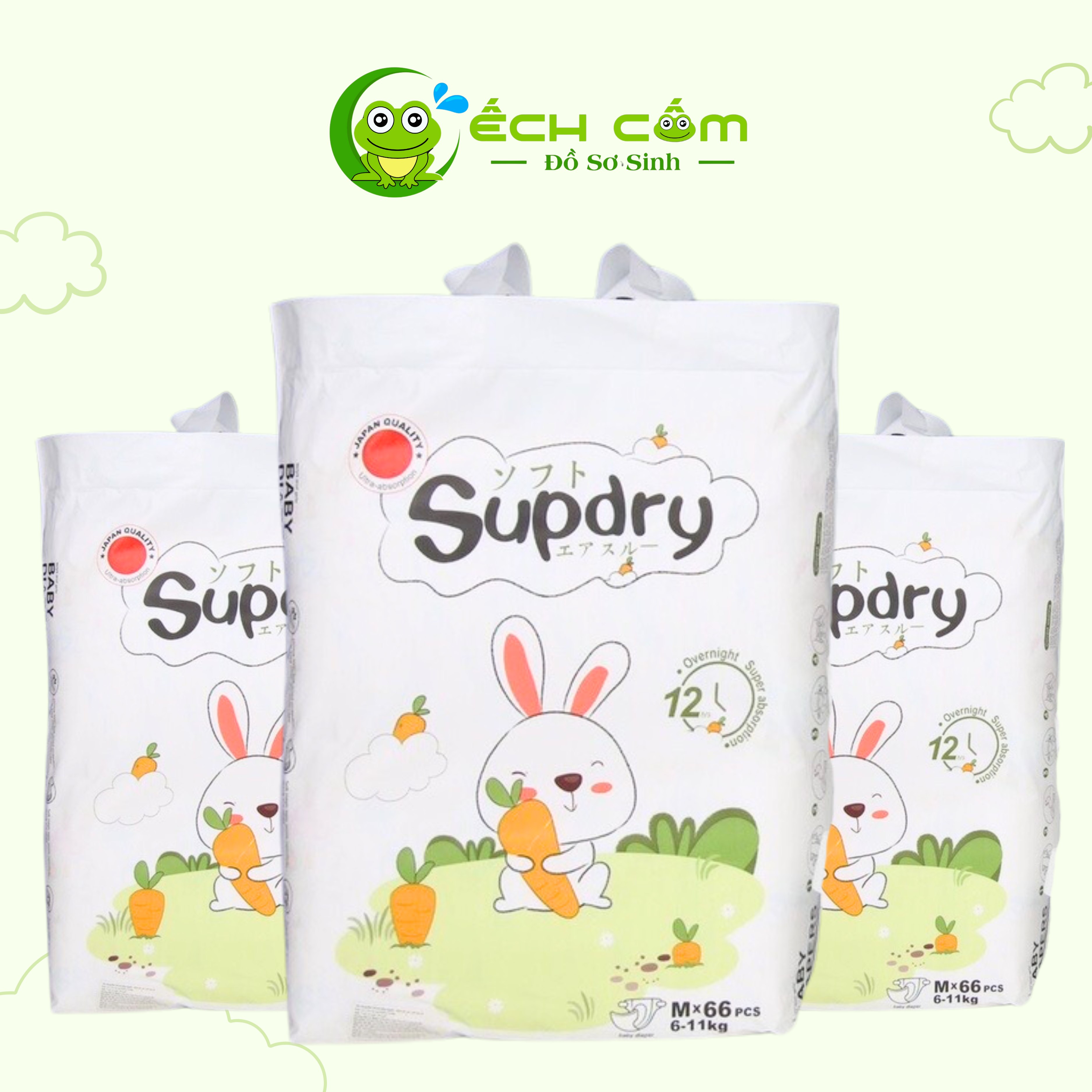 Bỉm Supdry dán size M66