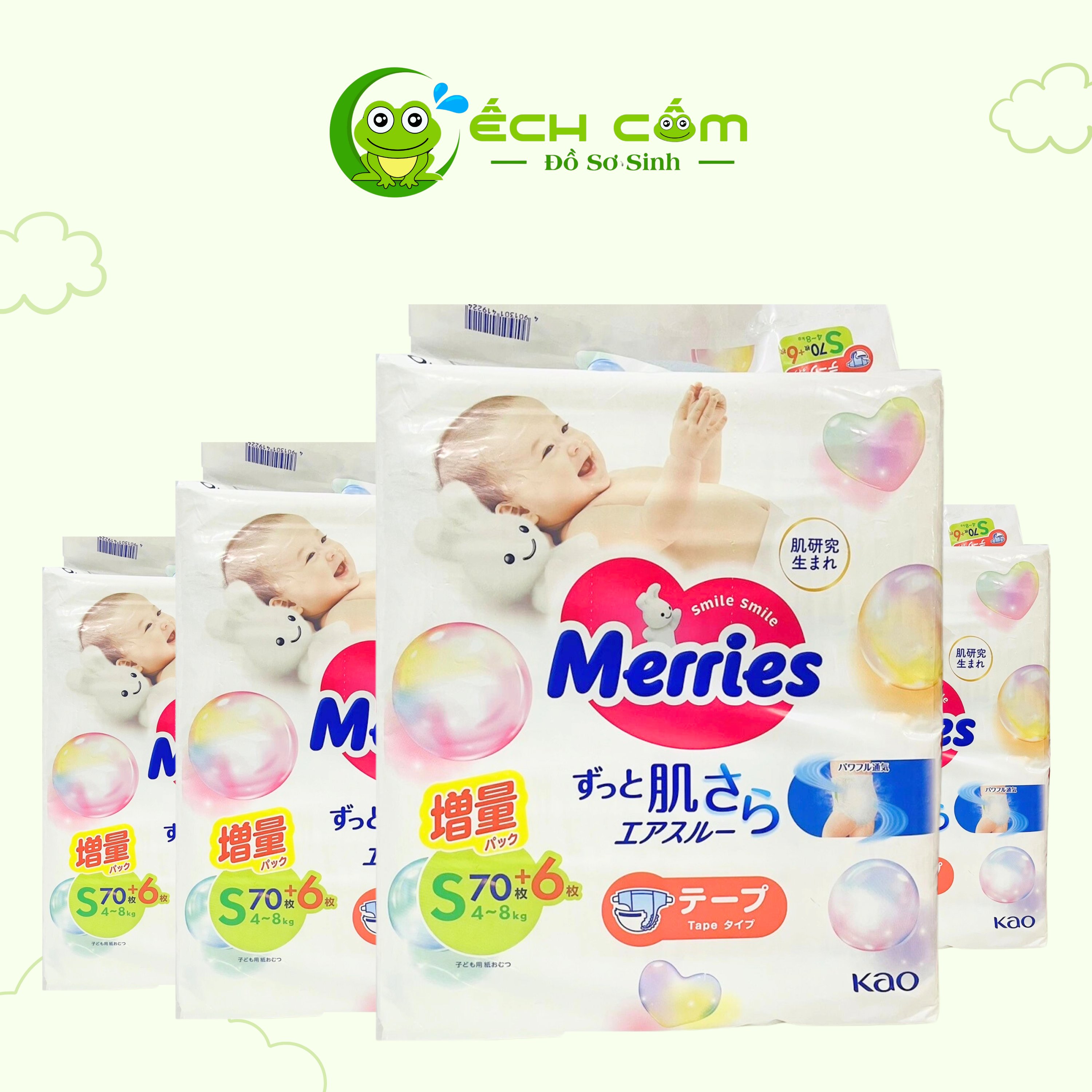 Bỉm merries size S