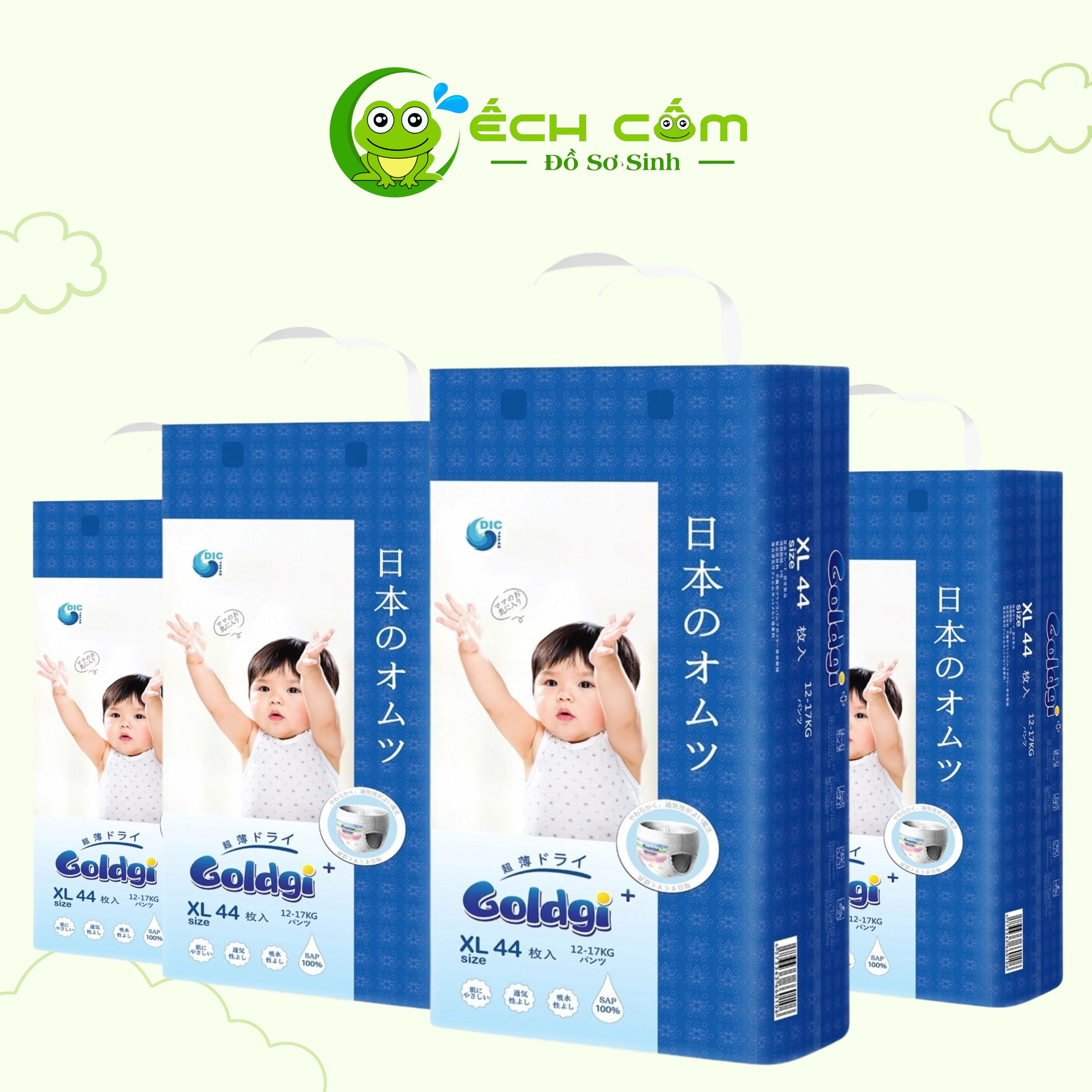 Bỉm Quần Goldgi Baby Pant Size XL