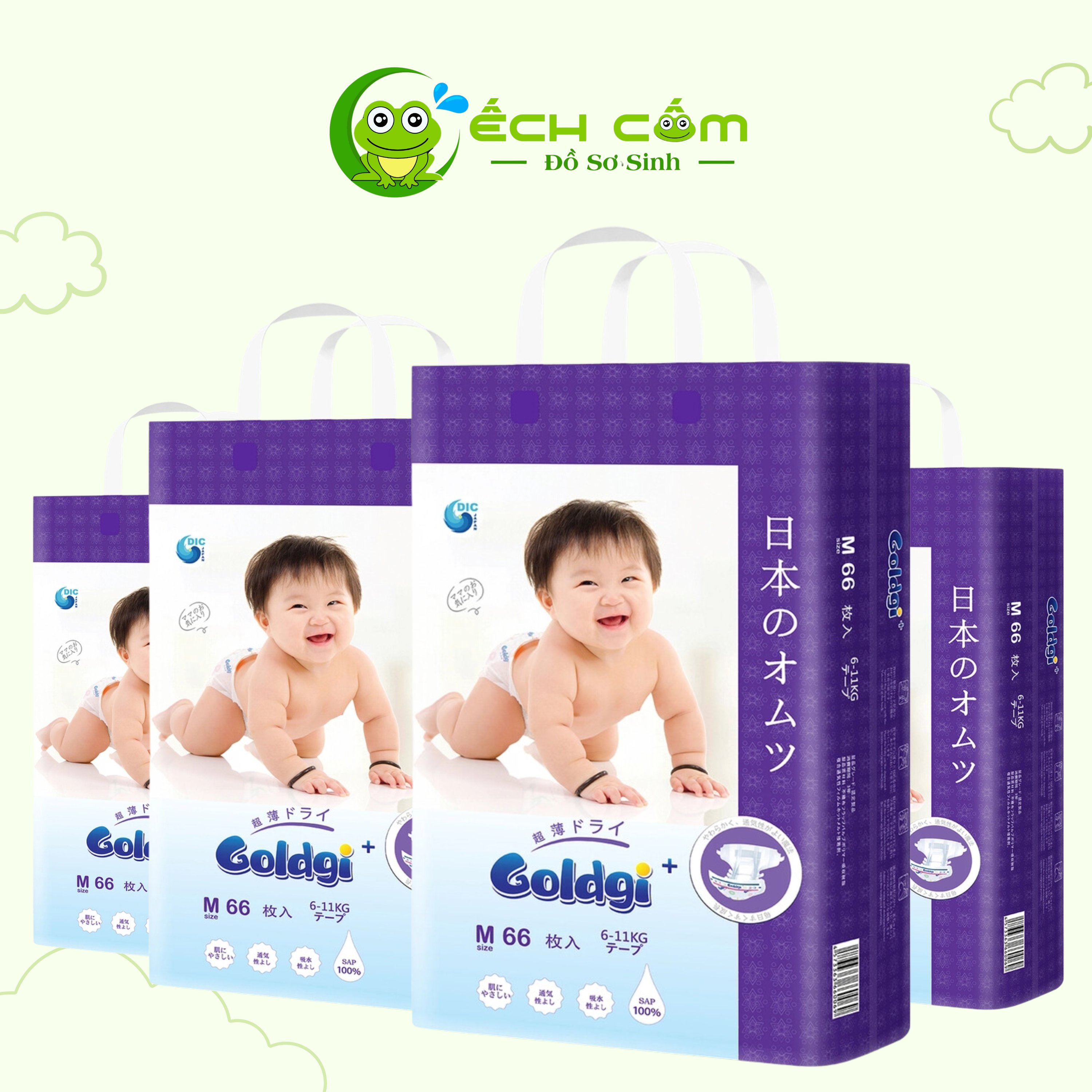 Bỉm goldgi Dán M66