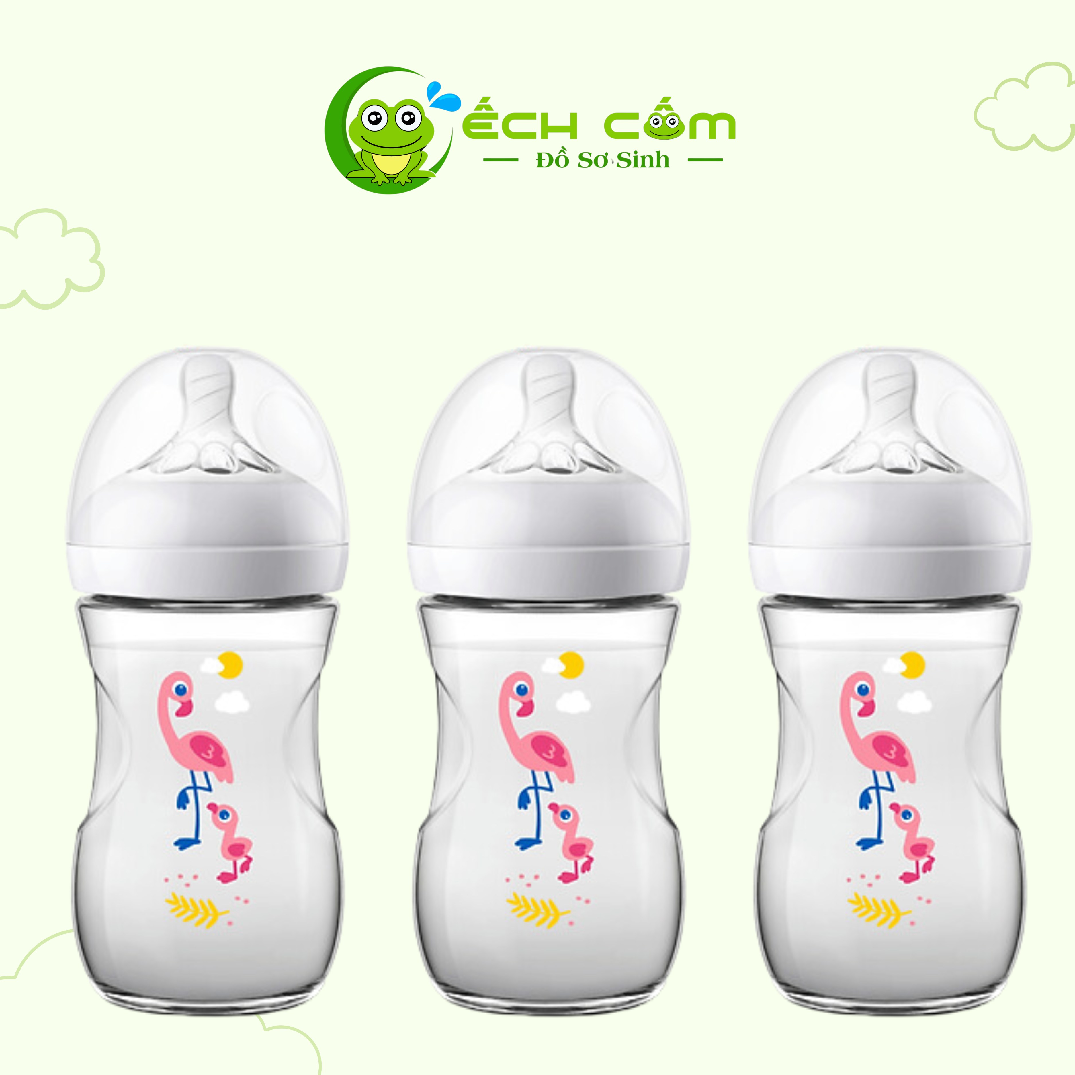 Bình Sữa Avent Flamingo 260Ml