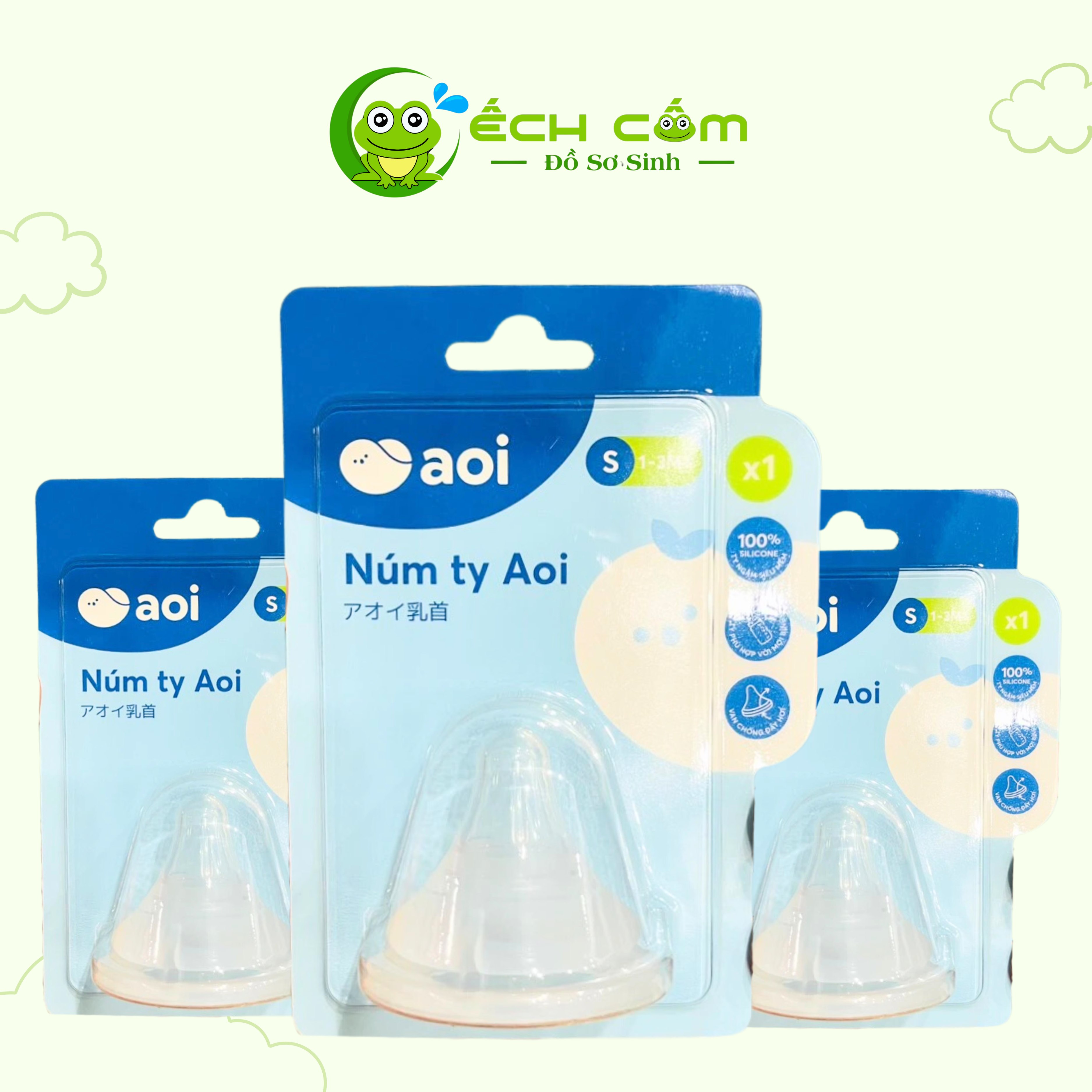 Núm ti Aoi size S vỉ đơn