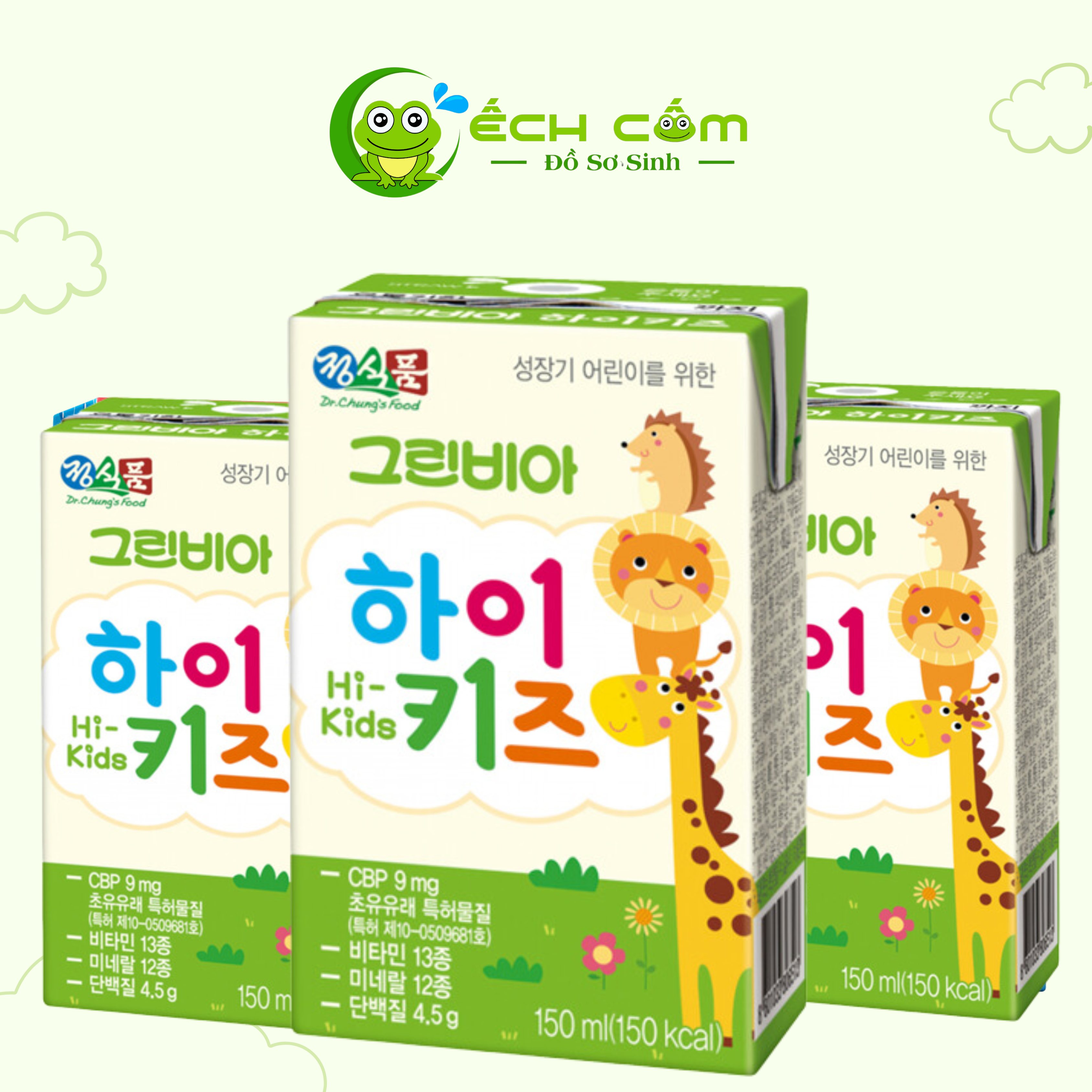 Sữa Nước Greenbia  Hi kids hàn  150 ml