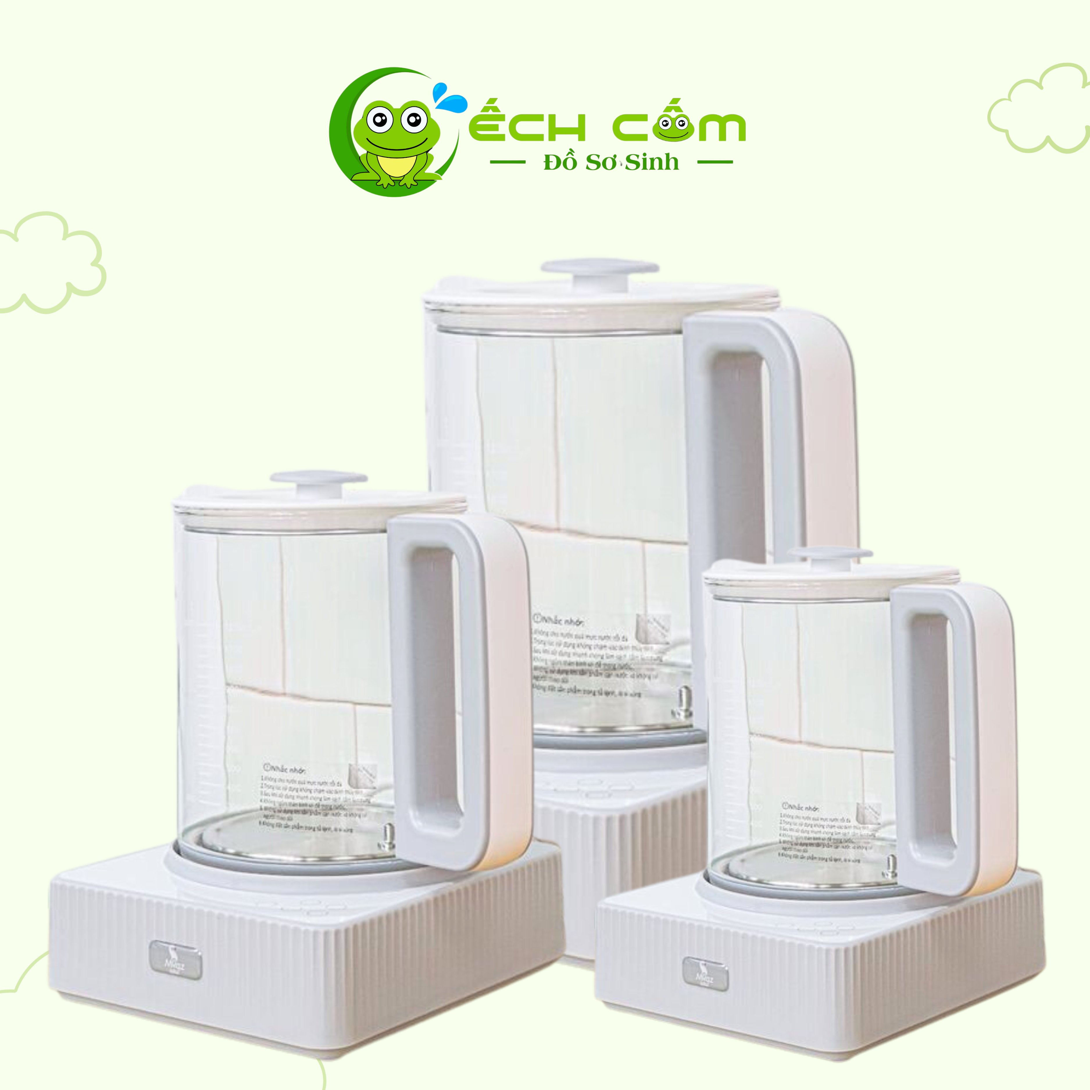 Bình Đun Nước Pha sữa Thông  Minh Thế Hệ Mới  Moaz MB_055