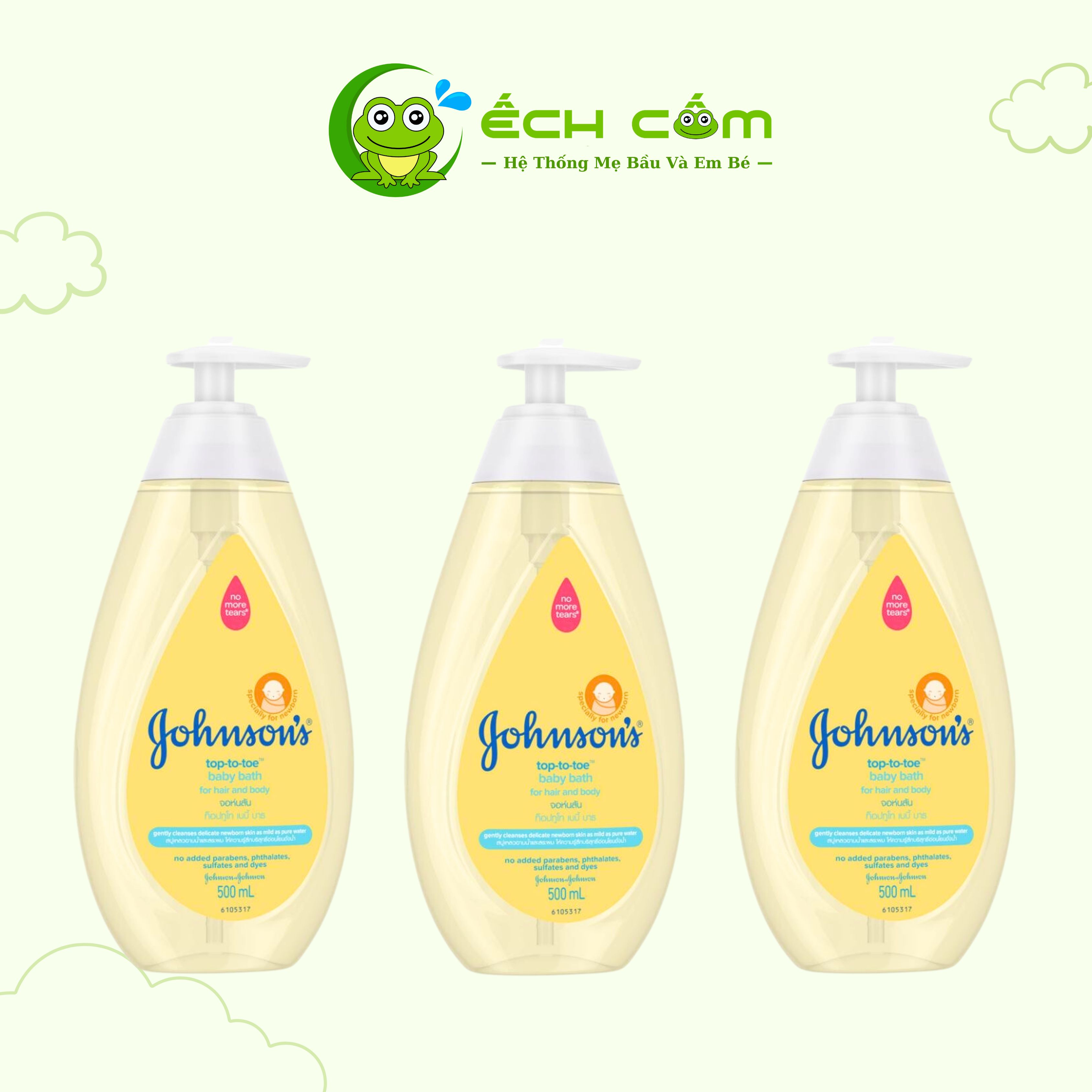 Sữa tắm Gội Toàn Thân JOHNSONS 500ml (Top _To _Toe )
