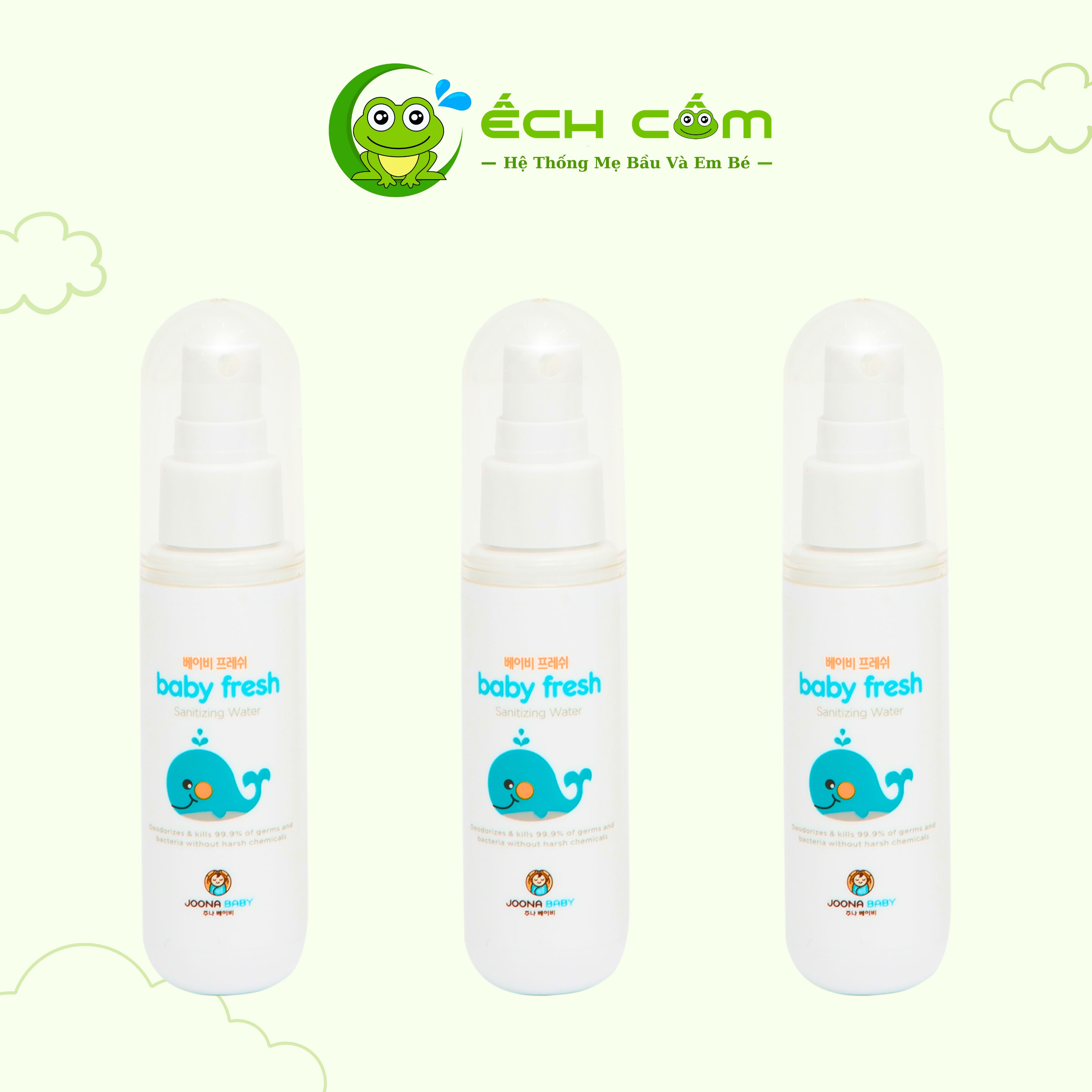 Xịt  Diệt Khuẩn Khử mùi  baby Fresh 55ml
