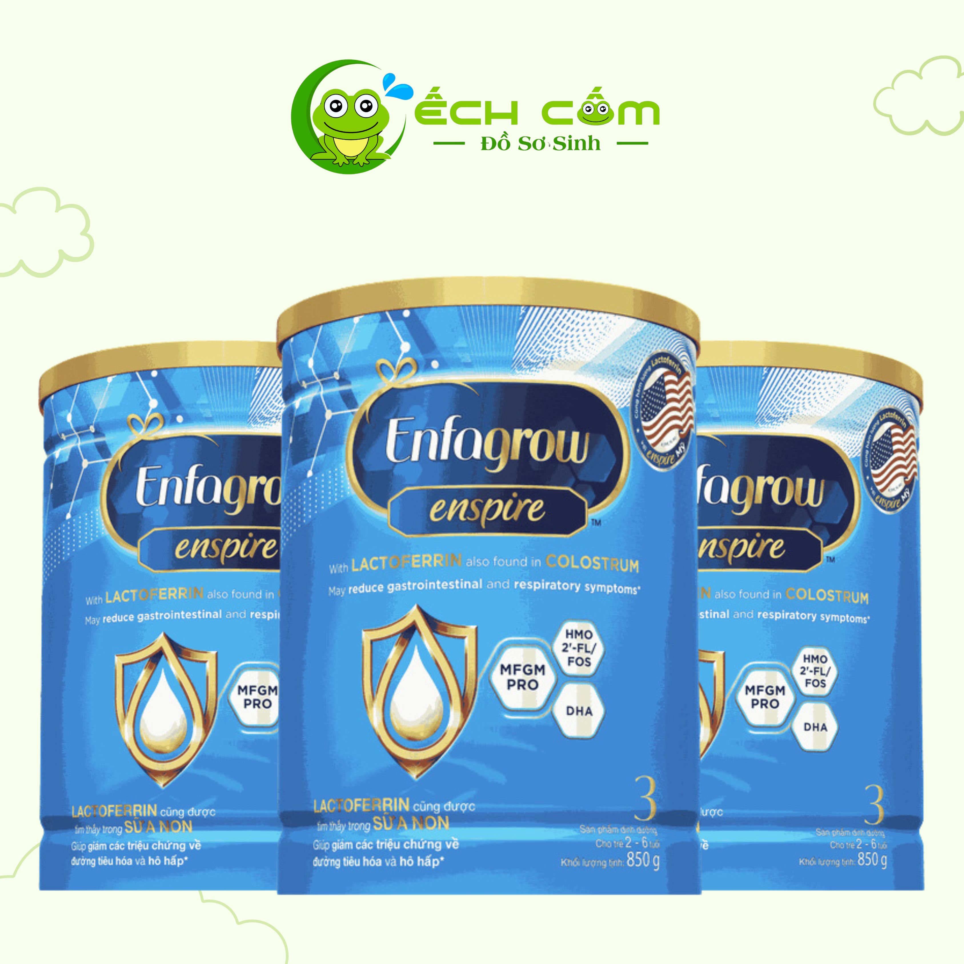 PEG385N - SPDDCT ENFAGROW ENSPIRE 3 CHO TRẺ 2 - 6 TUỔI 850G