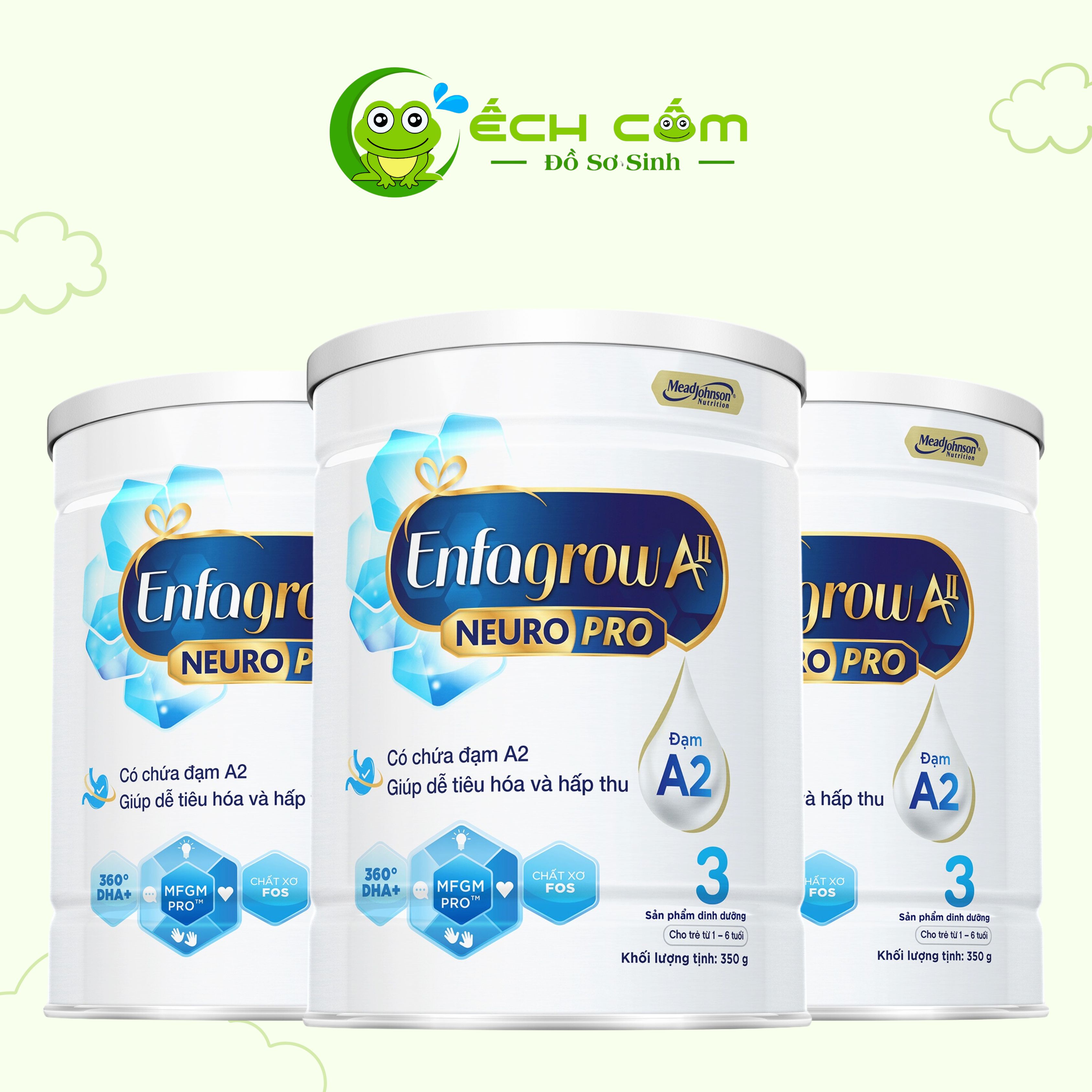 EG3350N - SPDD ENFAGROW AII NEUROPRO 3 CHO TRẺ TỪ 1-6 TUỔI 350G
