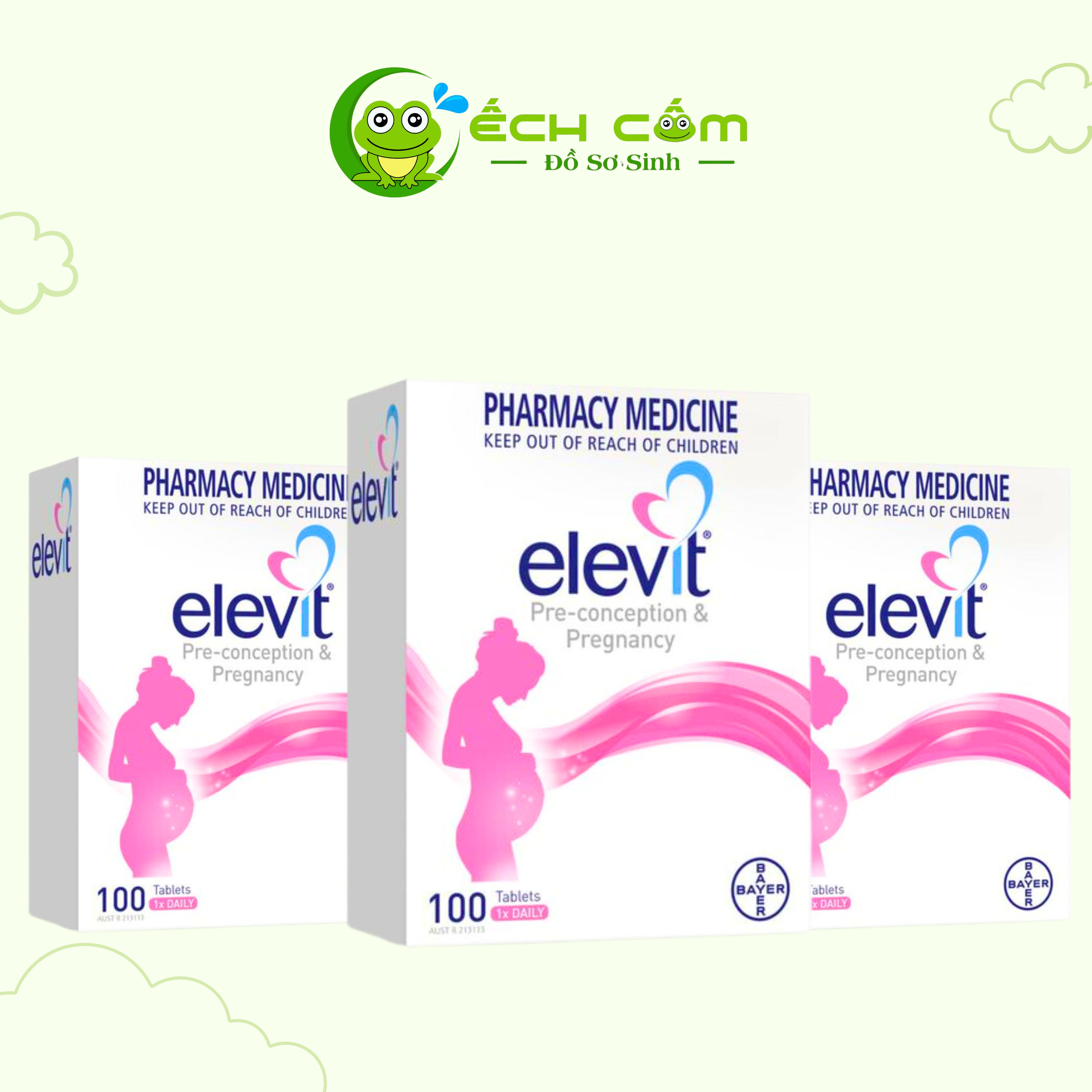 elevit bầu 100v úc