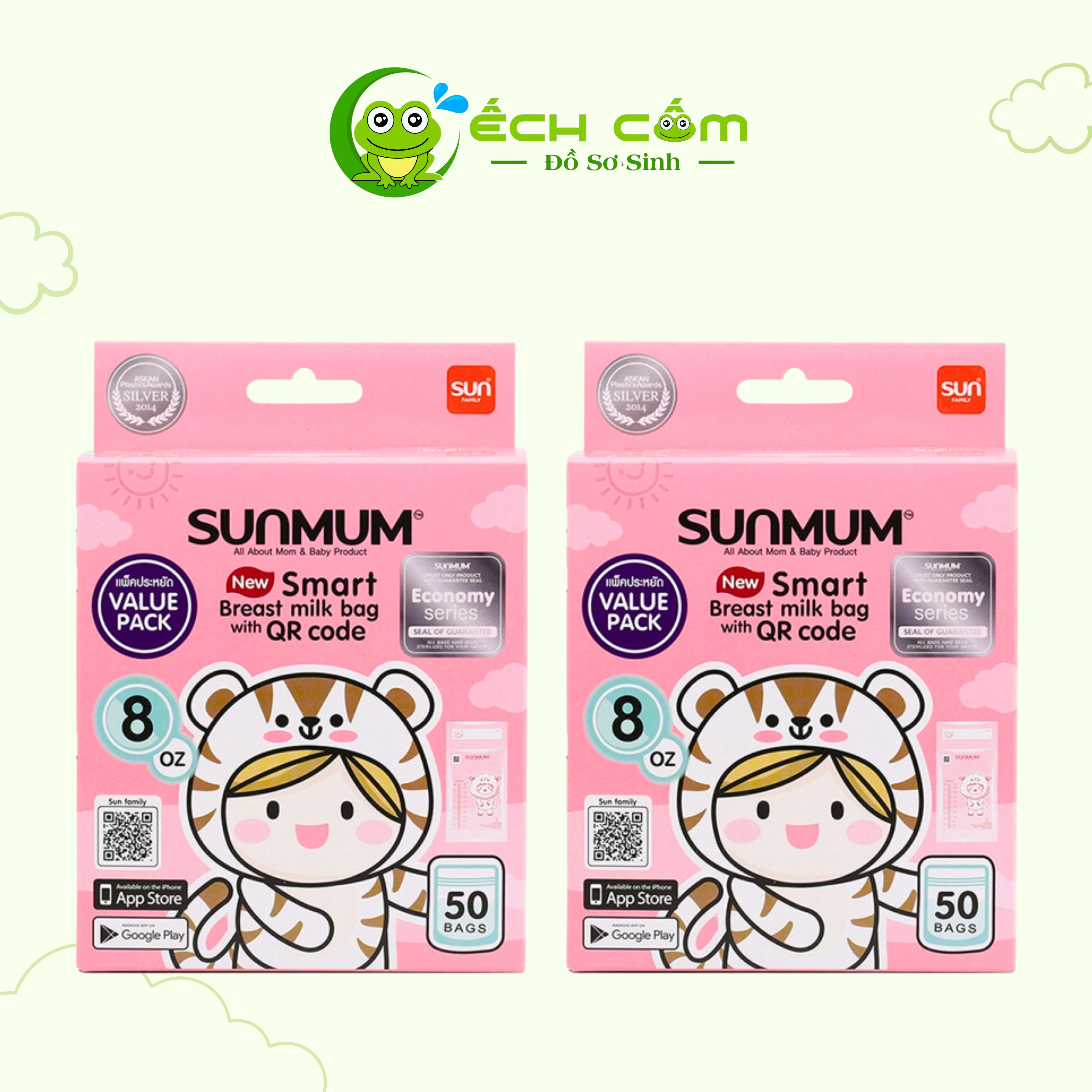 túi trữ sữa sunmum  250ml 50 túi