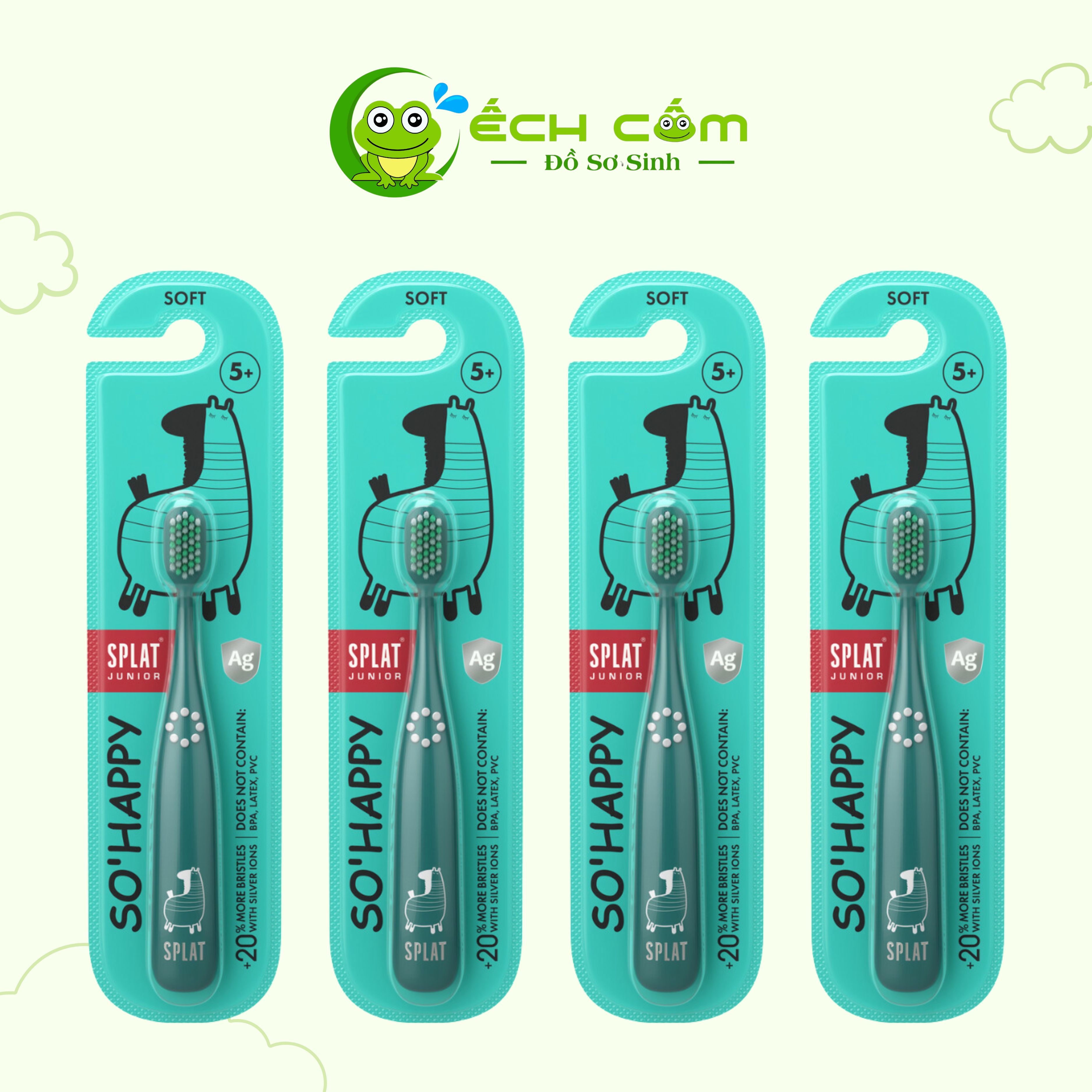 BÀN CHẢI ĐÁNH RĂNG CHO TRẺ EM CAO CẤP SPLAT - Màu xanh dương