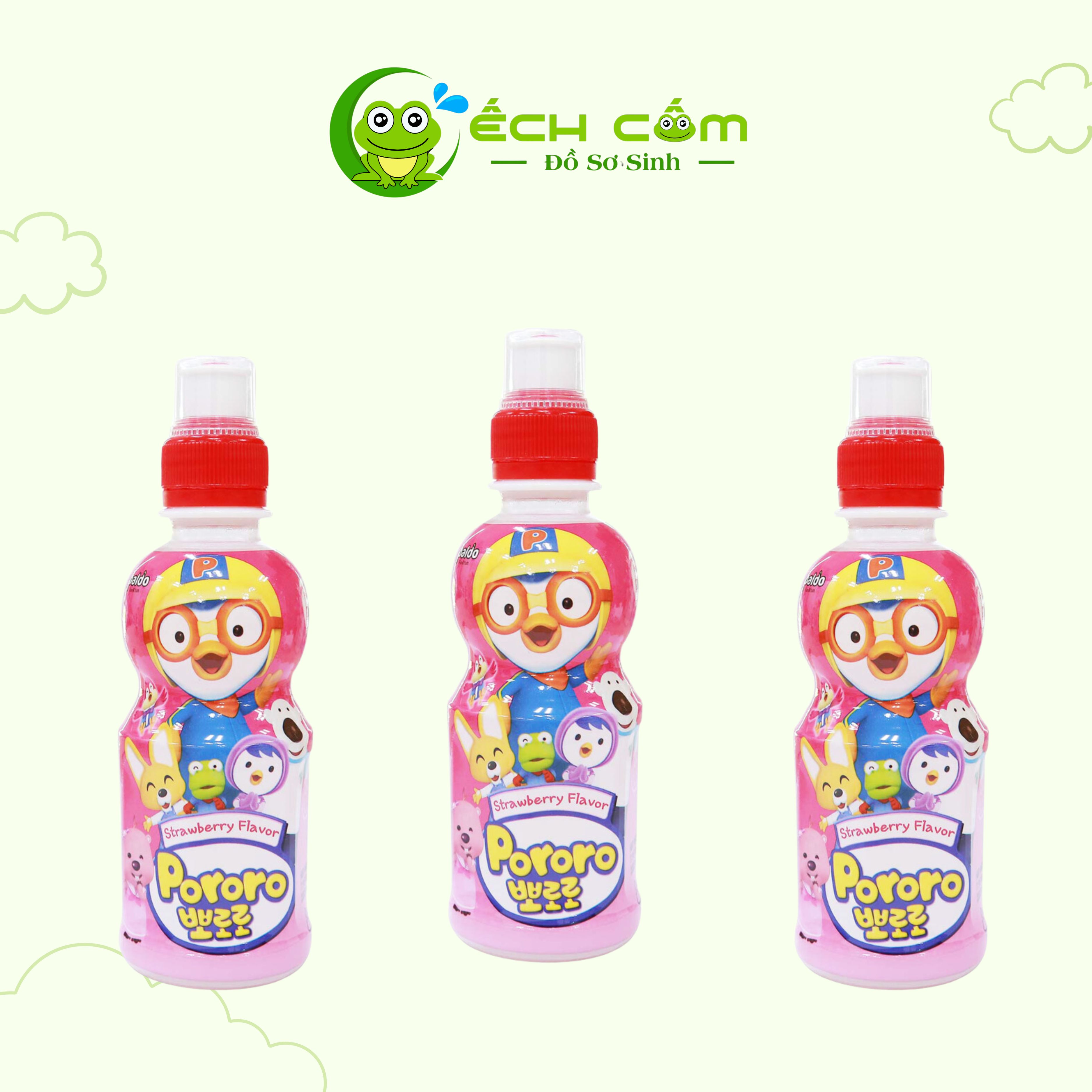 Nước hồng sâm Pororo vị Dâu 235ml
