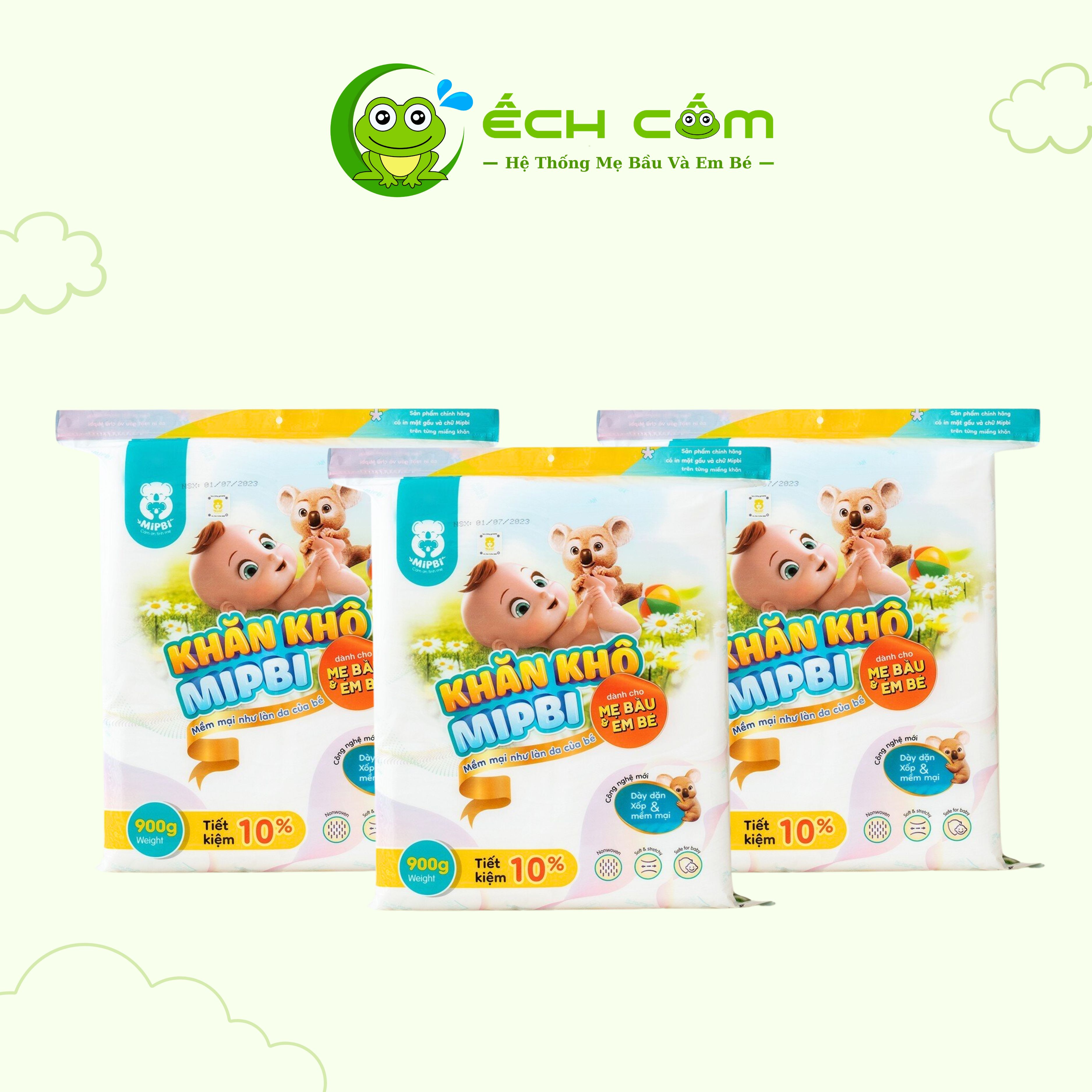 khăn khô mippi 900g