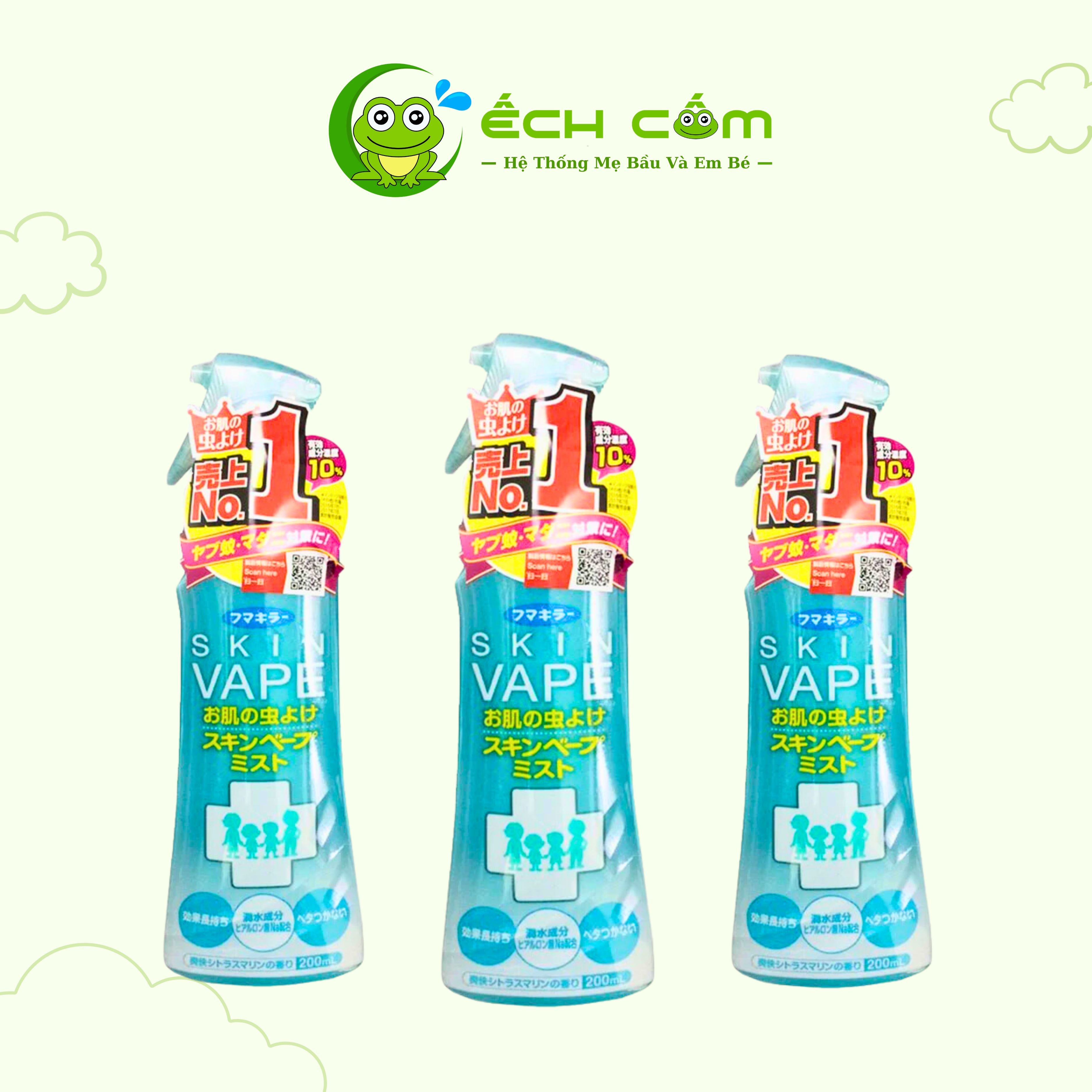 Xịt Chống Muỗi Skin VAPE Xanh