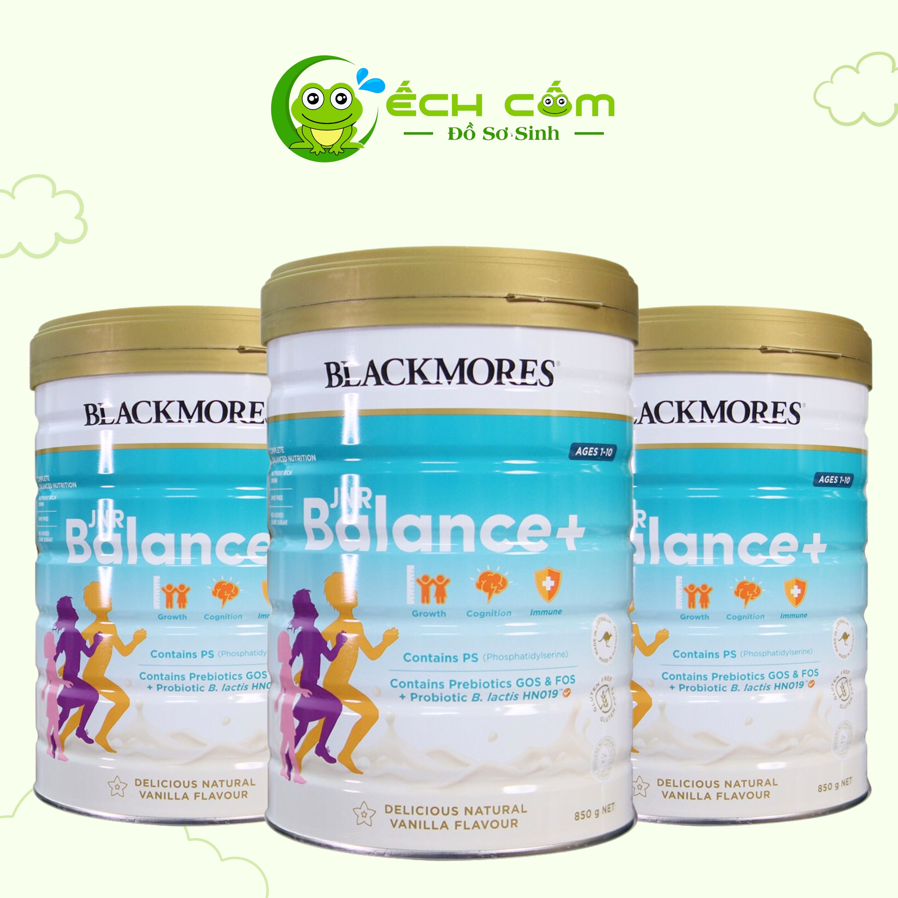 Thực phẩm dinh dưỡng y học Blackmores JNR Balance+ (dành cho trẻ từ 1-10 tuổi), hiệu Blackmores, 850g/hộp, 6 hộp/thùng