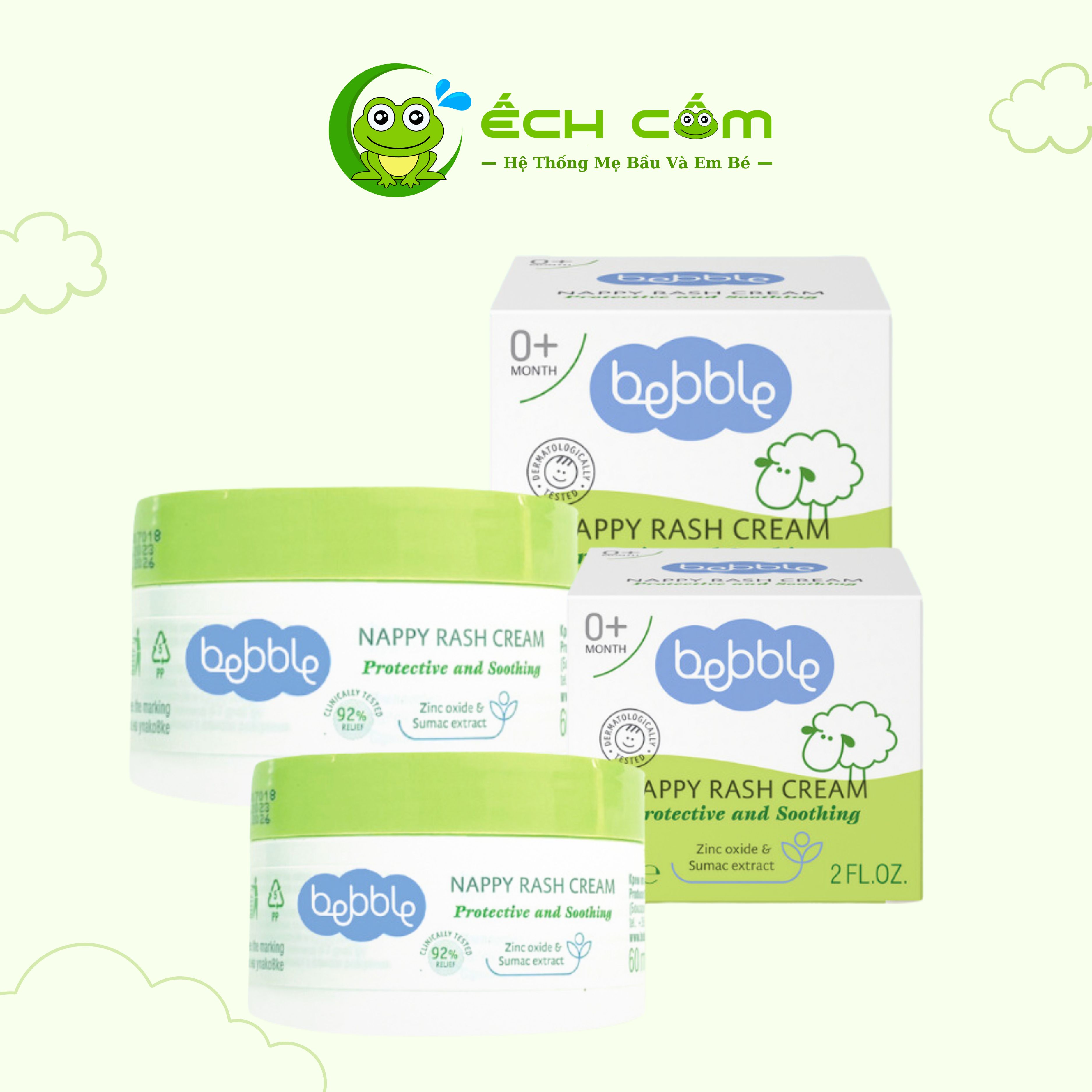 Kem Hăm  Tã Mẩn Ngứa Bebble OM+60ml