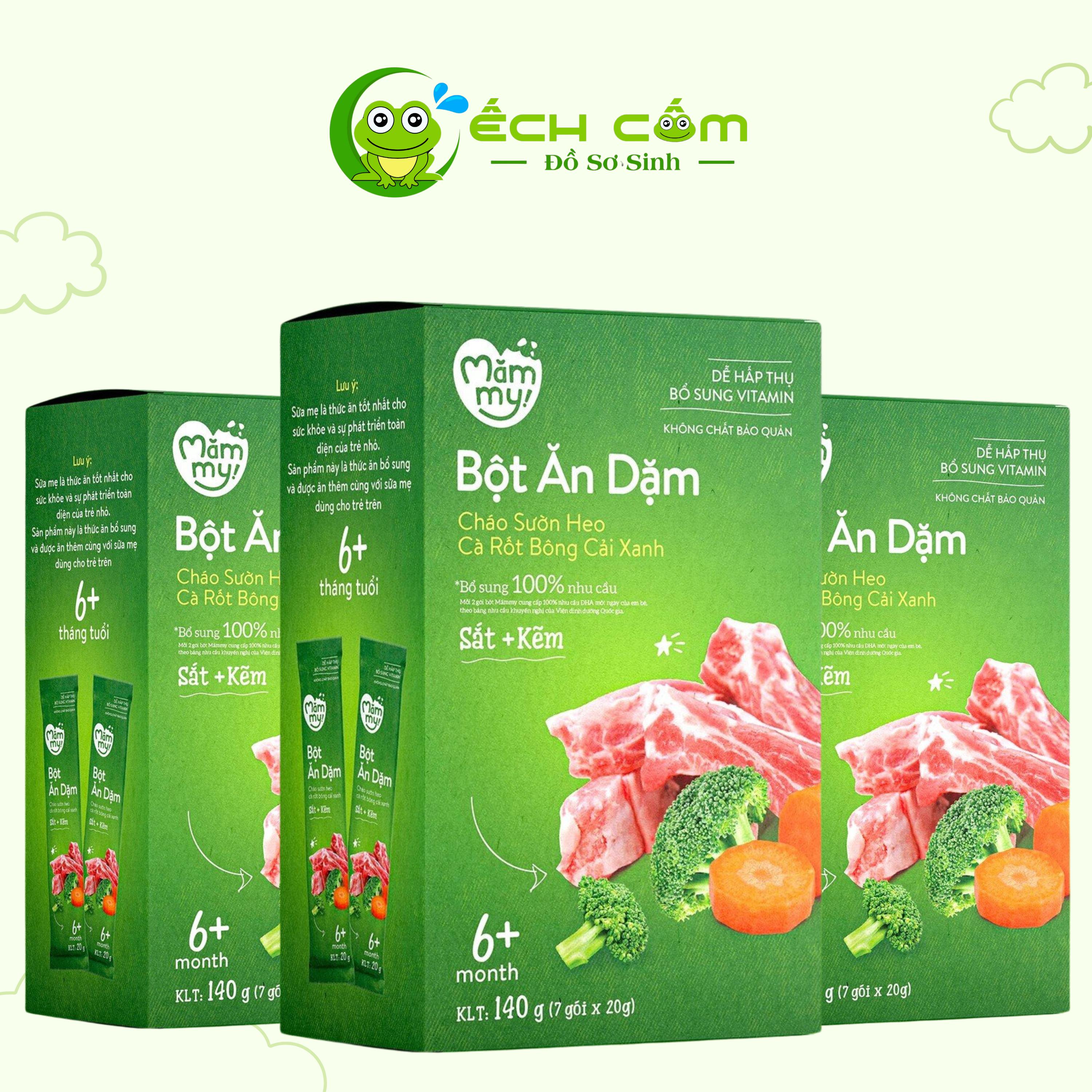 Bột Ăn Dặm Măm my  _(Sườn Heo _cà Rốt Bông _Cải xanh )