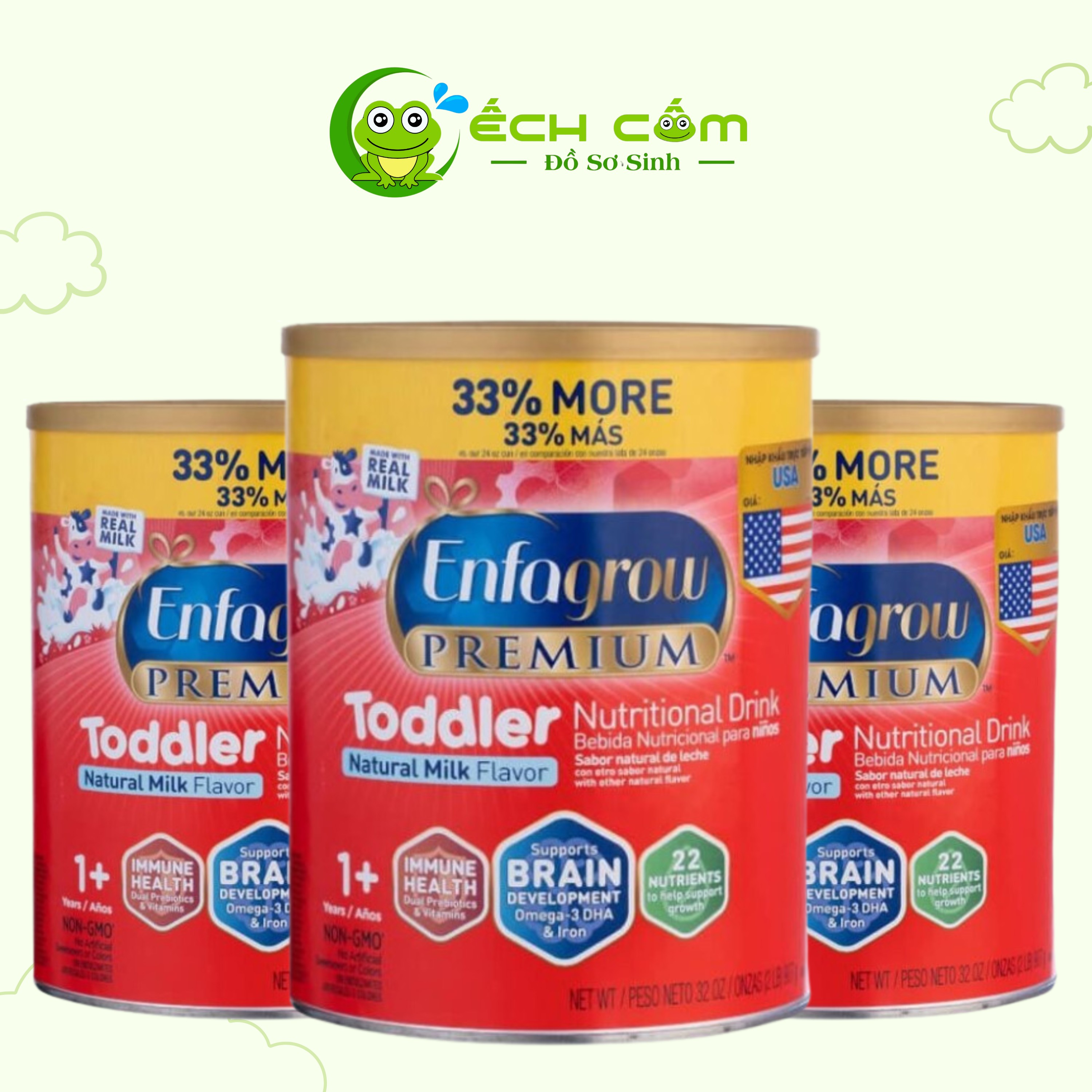 PEG907N - TPBS SỮA UỐNG DINH DƯỠNG VỊ TỰ NHIÊN TODDLER (ENFAGROW PREMIUM)