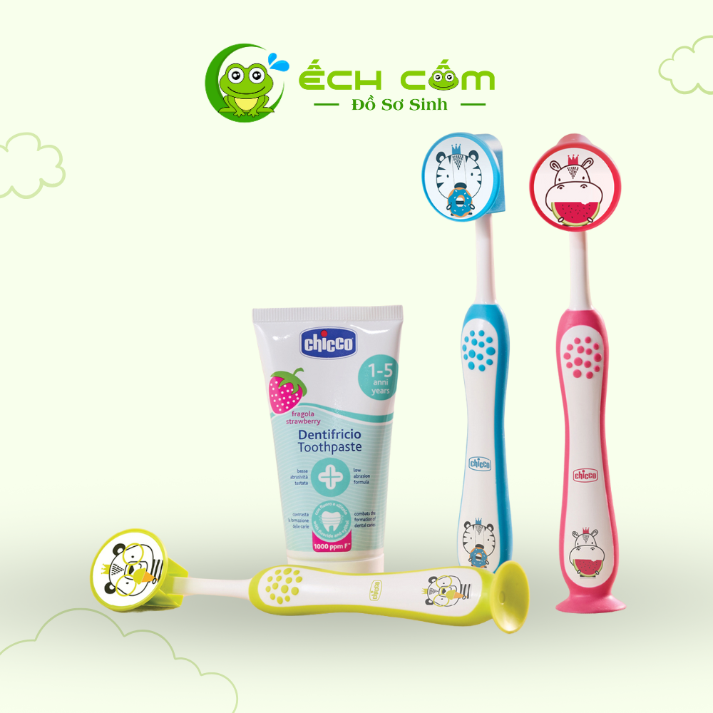 Bàn chải đánh răng Xanh biển Chicco 6-36M
