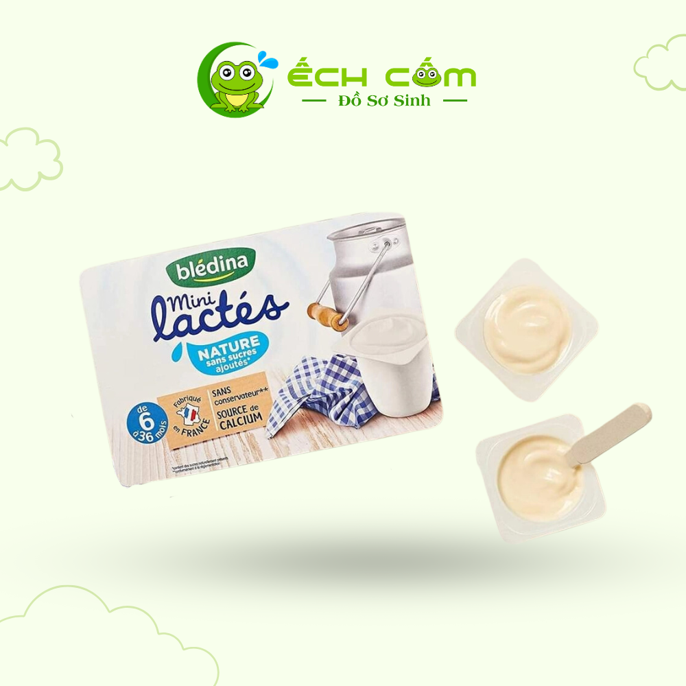 TPBS Váng sữa Blédina mini lactes vanille (6M+), 55g/hộp, 6 hộp/lốc, 8 lốc/thùng