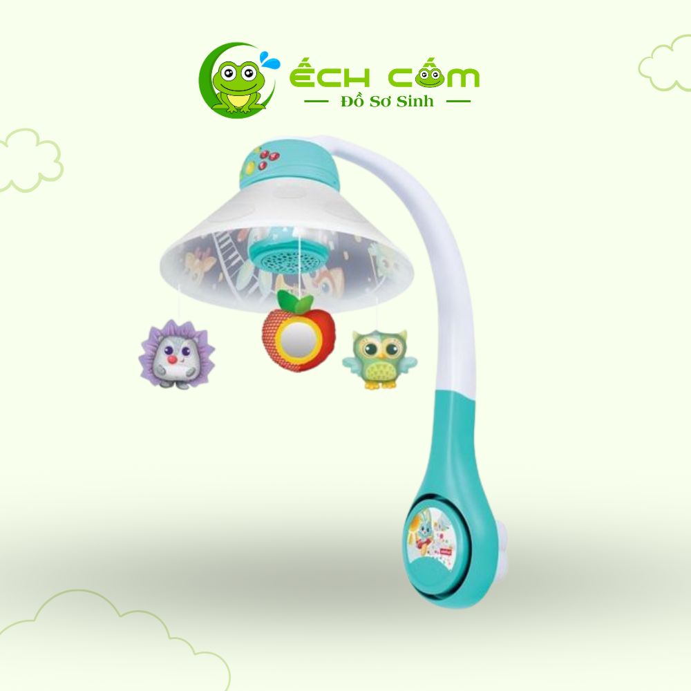 Đồ chơi treo nôi kết hợp đèn chiếu trăng sao cho bé, bằng nhựa và vải, mã hàng: 720005, nhãn hiệu: Winfun, hàng mới 100%
