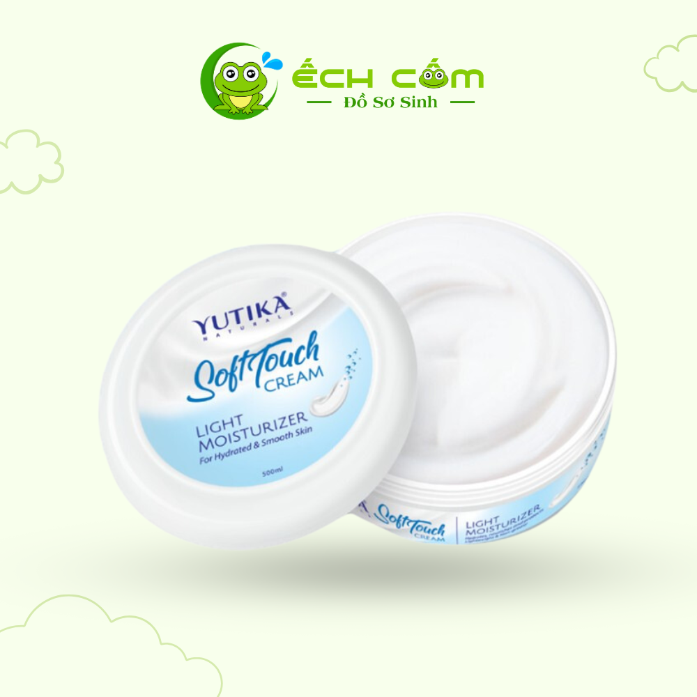 Kem dưỡng da Yutika Naturals soft touch cream - Light moisturizer 500ml