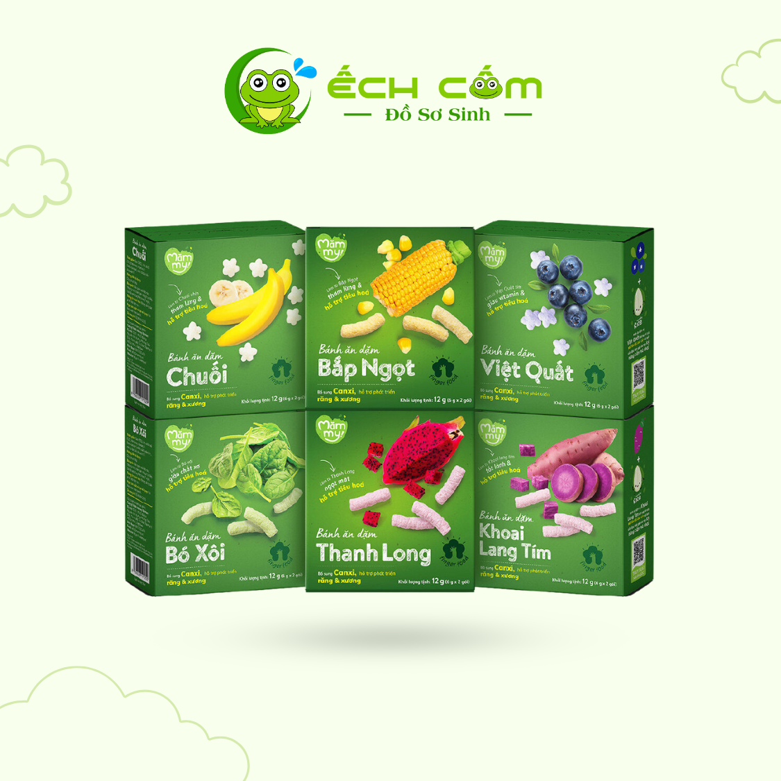 Bánh Ăn Dặm Hình Sao Vị Chuối Mămmy Hộp 12g