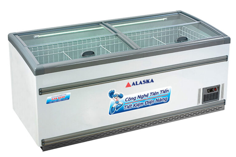 Tủ đông nằm kính phẳng Alaska KN-650 1.020 lít