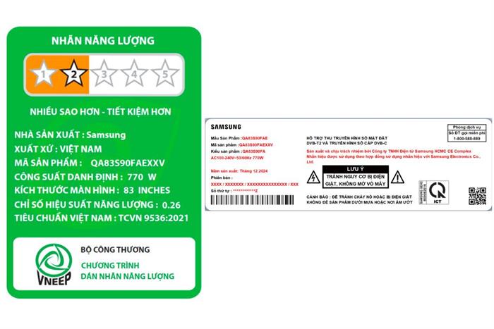 Smart Tivi OLED Samsung AI 4K 83 inch QA83S90F [ 83S90FA ]