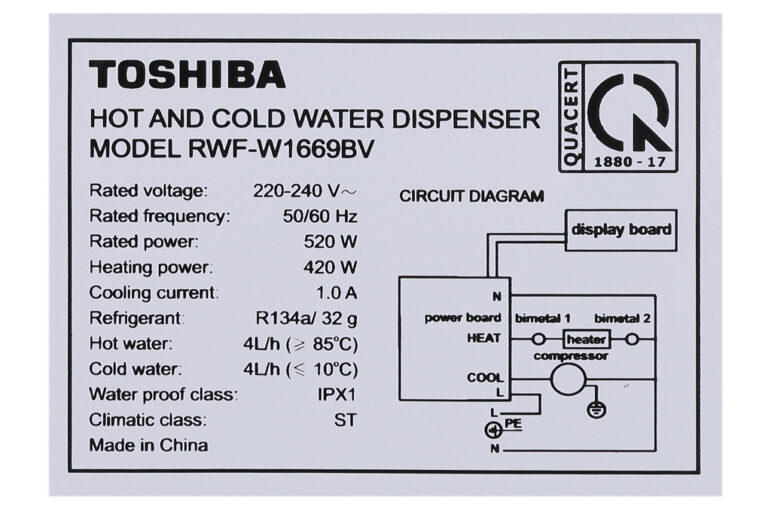 Cây nước nóng lạnh Toshiba RWF-W1669BV(W1)