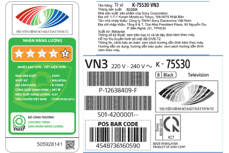 Google Tivi Sony 4K 75 inch K-75S30