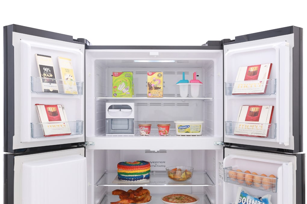 Tủ lạnh Hitachi Inverter 540 lít R-FW690PGV7 (GBK - Đen) Chính hãng