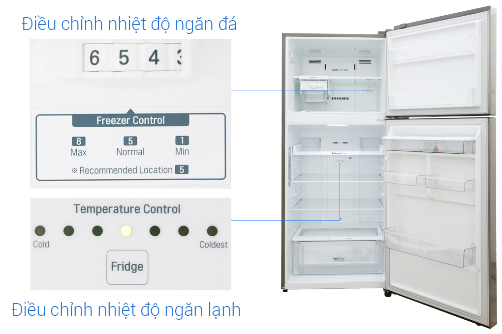Tủ lạnh LG Inverter 393 lít GN-D422PS