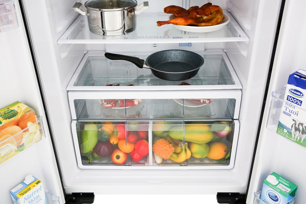 Tủ lạnh Hitachi R-FW650PGV8 GBK Inverter 509 lít - Chính hãng