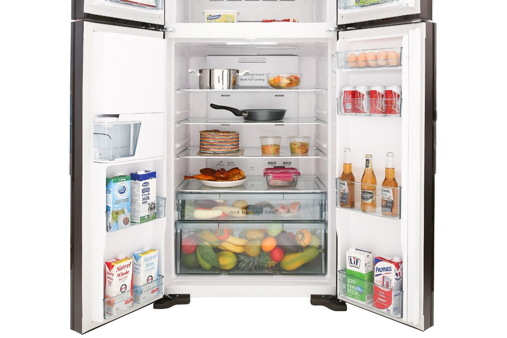 Tủ lạnh Hitachi Inverter 540 lít R-FW690PGV7 (GBW- Nâu) - Chính hãng