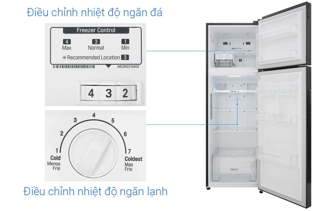 Tủ lạnh LG GN-M255BL inverter 255 lít - Chính Hãng