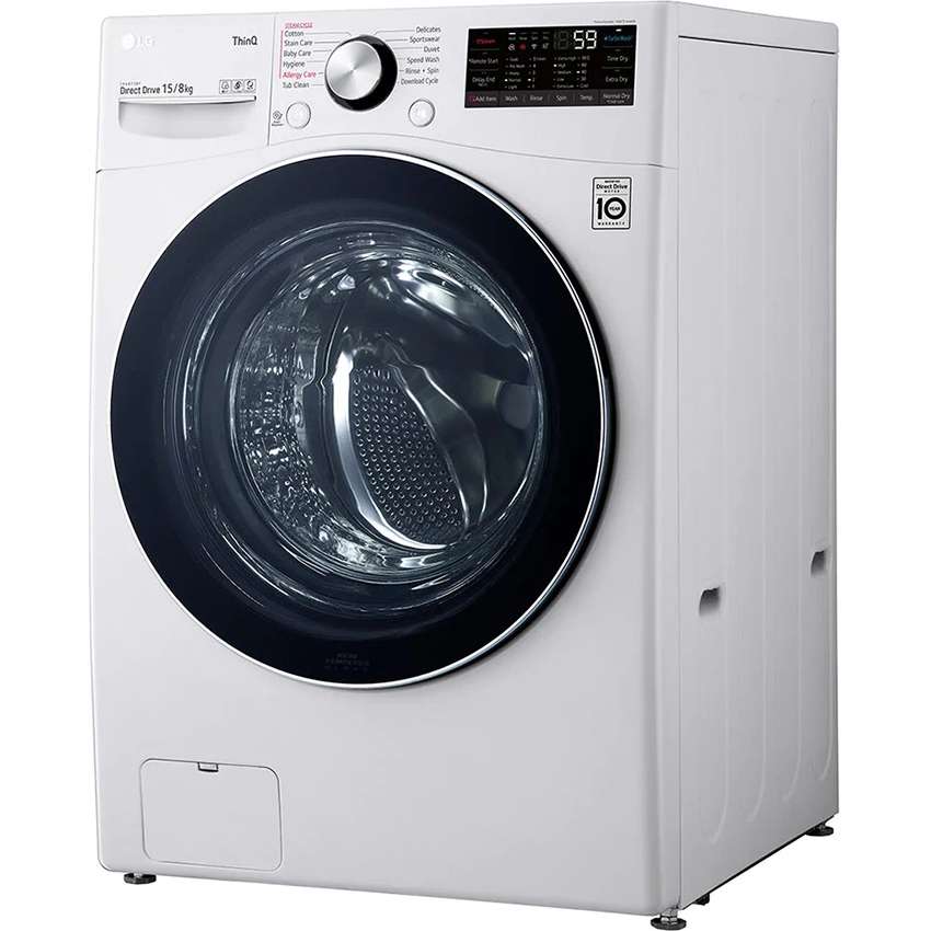 Máy giặt sấy LG F2515RTGW Inverter 15kg/8kg - Chính hãng