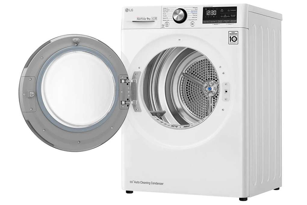 Máy sấy bơm nhiệt LG 9kg DVHP09W - Chính hãng
