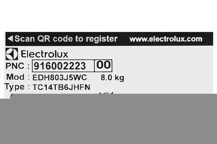Máy sấy bơm nhiệt Electrolux UltimateCare 8 kg EDH803J5WC