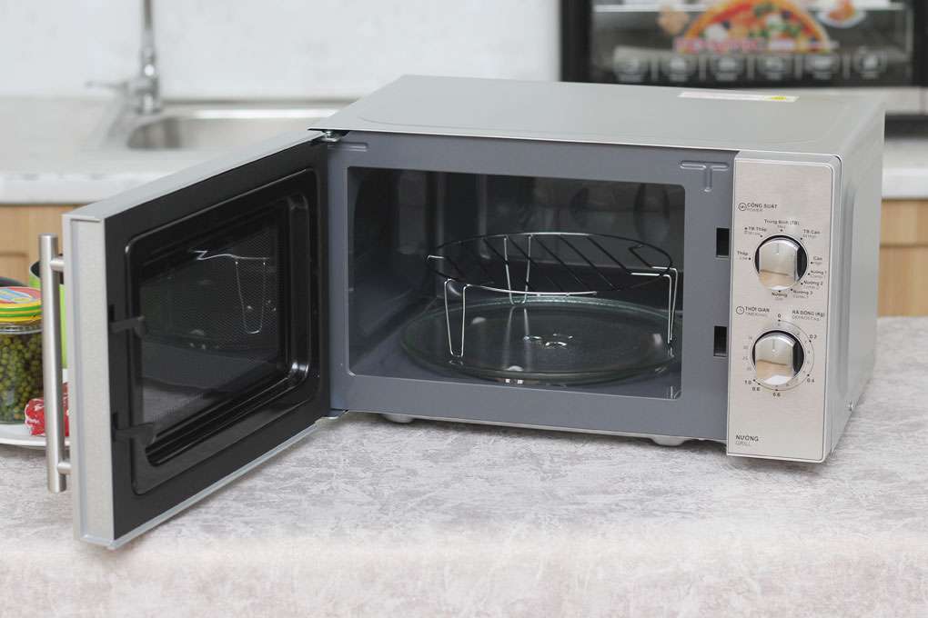 Lò Vi Sóng Cơ Có Nướng Sharp R-G227VN-M 20 lít - Chính Hãng