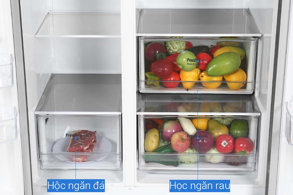 Tủ lạnh LG Inverter 649 Lít GR-B257JDS - Chính Hãng