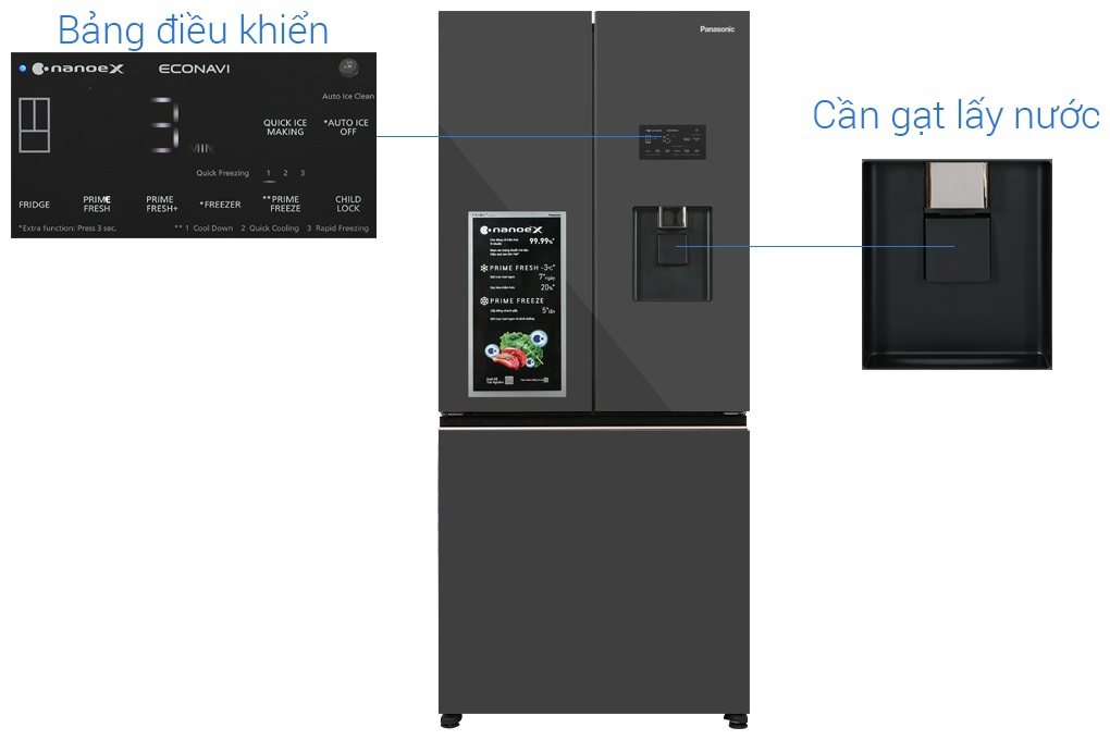 Tủ lạnh Panasonic Inverter 495 lít NR-CW530XMMV - Mới 2022