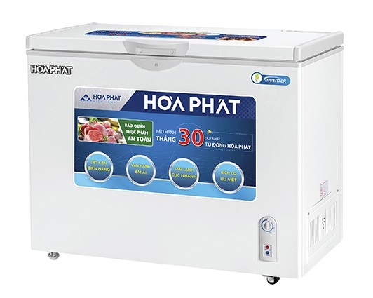 Tủ đông Hòa Phát Inverter 252 lít 1 ngăn HCFI 516S1Đ1 - Dàn đồng
