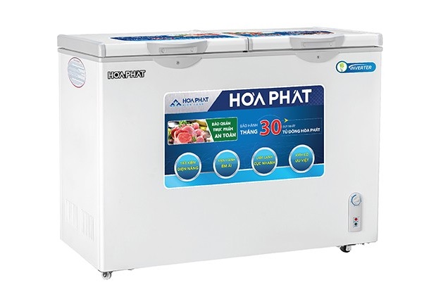 Tủ đông Hòa Phát Inverter 271 lít 2 ngăn HCFI 656S2Đ2 - Dàn đồng